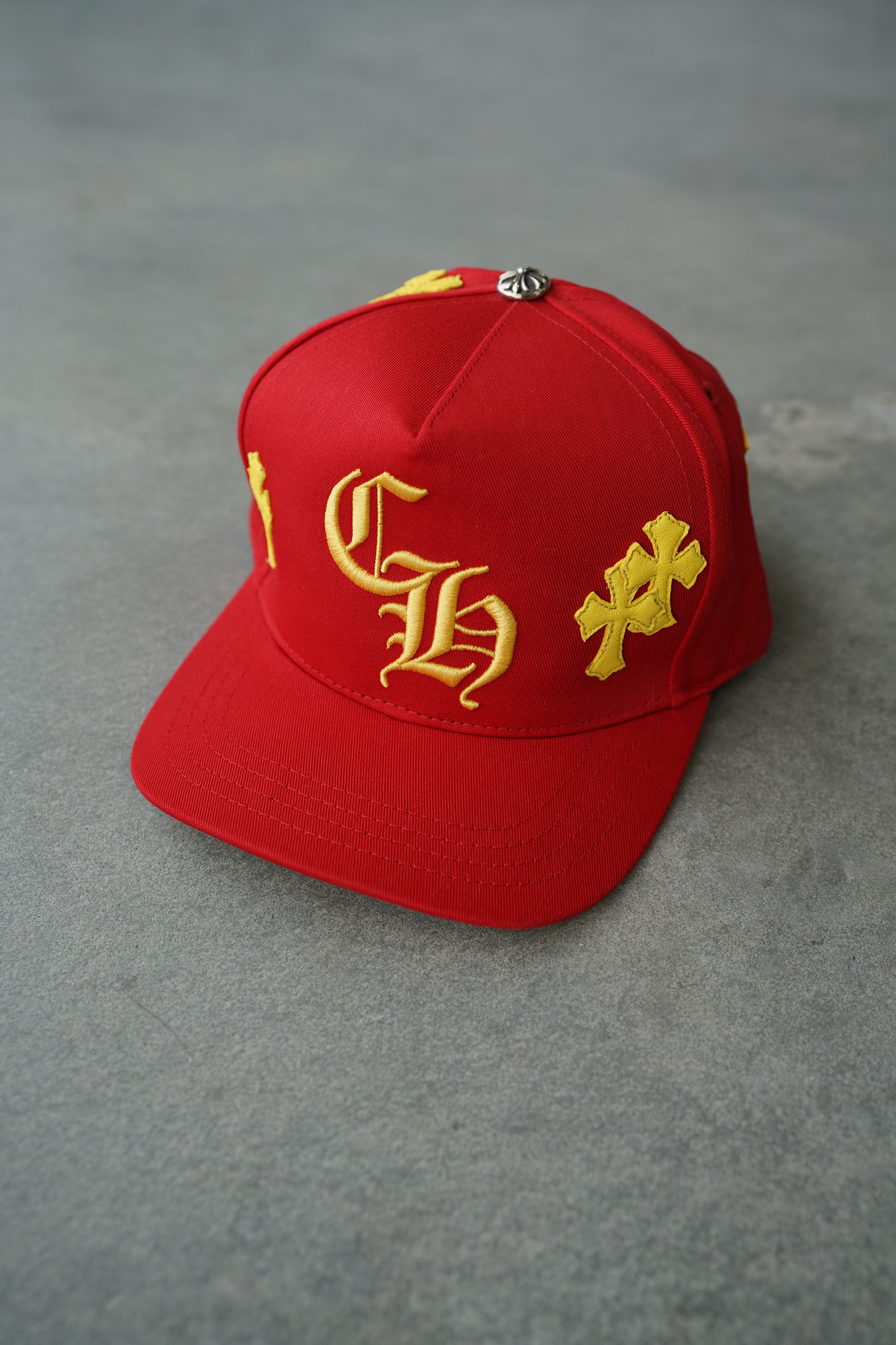 Chrome Hearts cross-patch baseball hat
