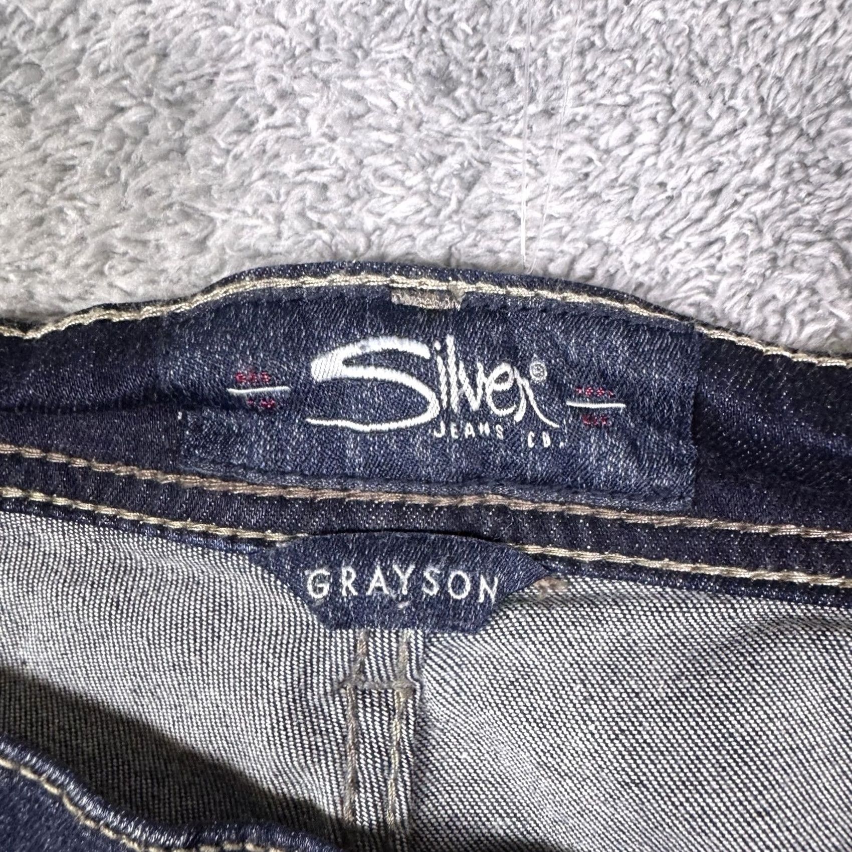 Silver Jeans Co. Silver Jeans Mens Grayson Bootcut Jeans 38x34 Dark Wash Thick Stitch EMC Denim Blue USA Rock Size US 38 / EU 54 - 6 Thumbnail