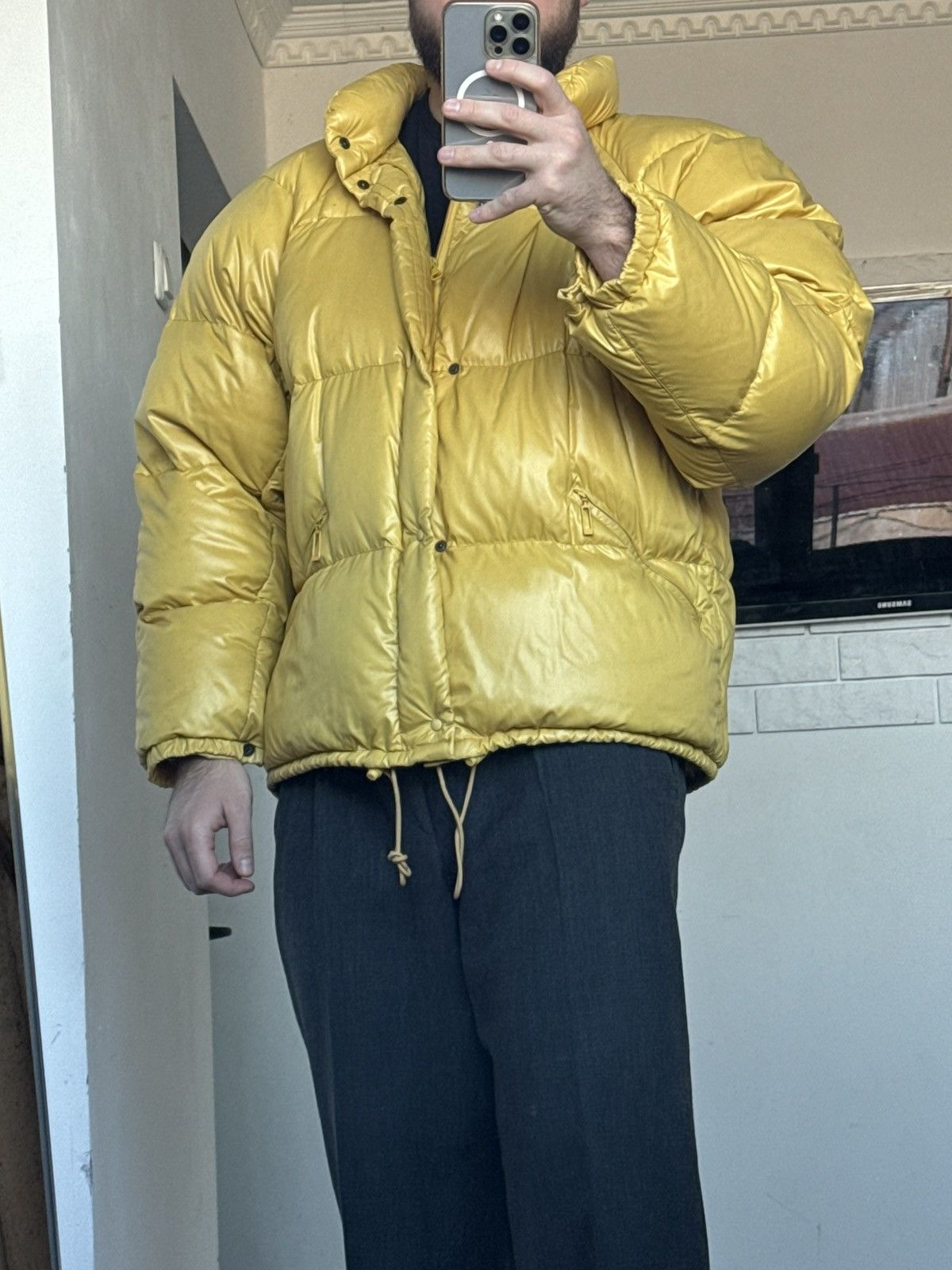 Moncler !Extremely rare Moncler Grenoble yellow puffer jacket Size US XL / EU 56 / 4 - 7 Thumbnail