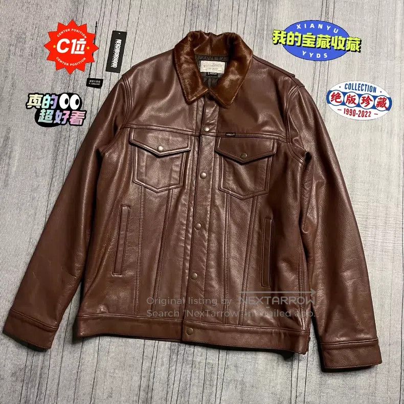 Neighborhood Neighborhood 13AW Vintage Real Leather Biker Jacket with H Size US L / EU 52-54 / 3 - 1 Thumbnail