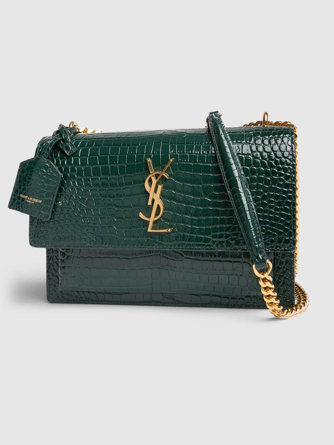 Saint Laurent Paris o1b1hav110724 Size: OS / Sunset Medium Leather Bag in Green Size ONE SIZE - 3 Thumbnail