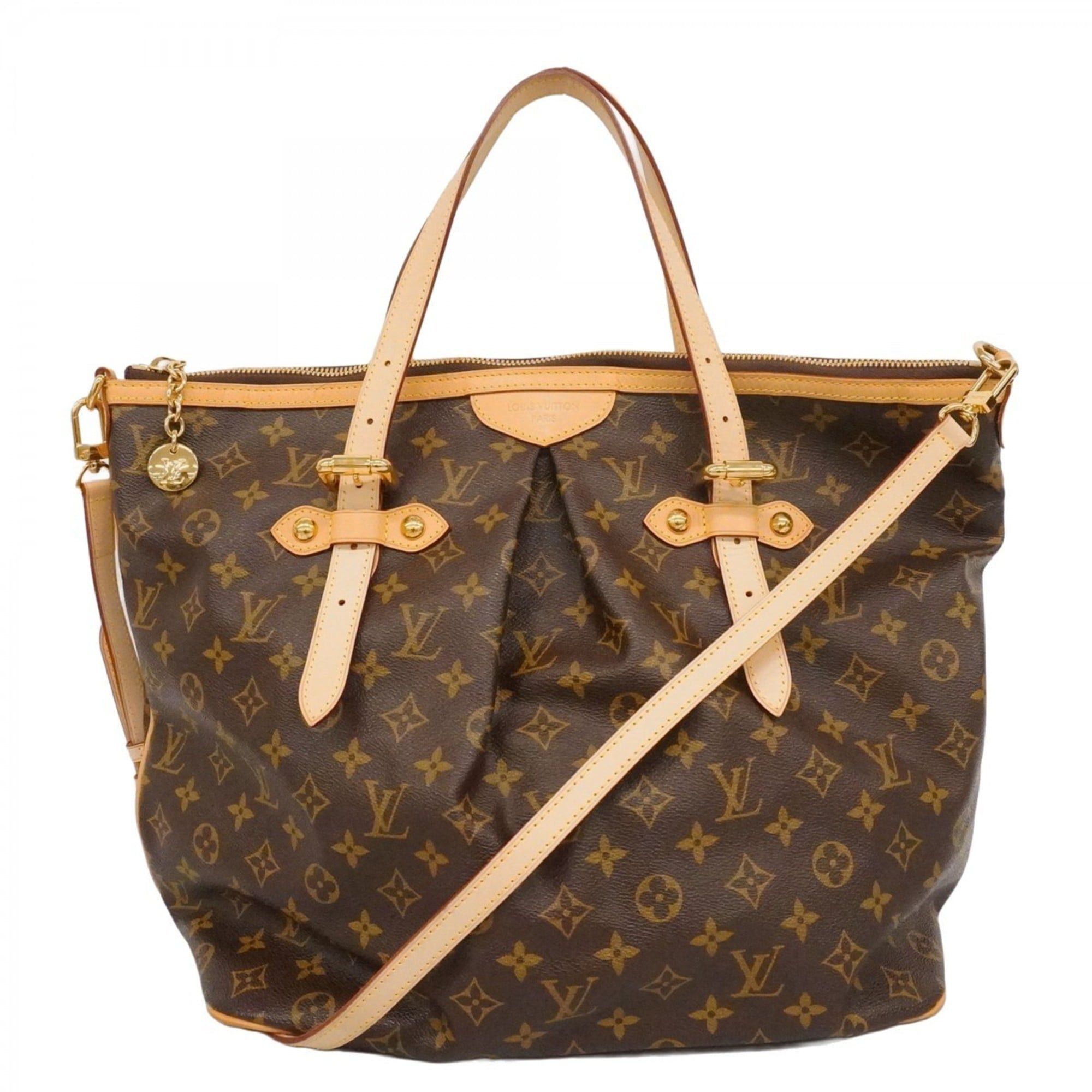 Louis Vuitton Monogram Palermo GM Tote Bag M40146 Brown 2-Way for Women