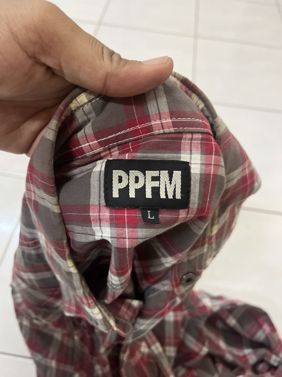 PPFM PPFM Longsleeve Shirt Checkered Design Size US L / EU 52-54 / 3 - 9 Thumbnail