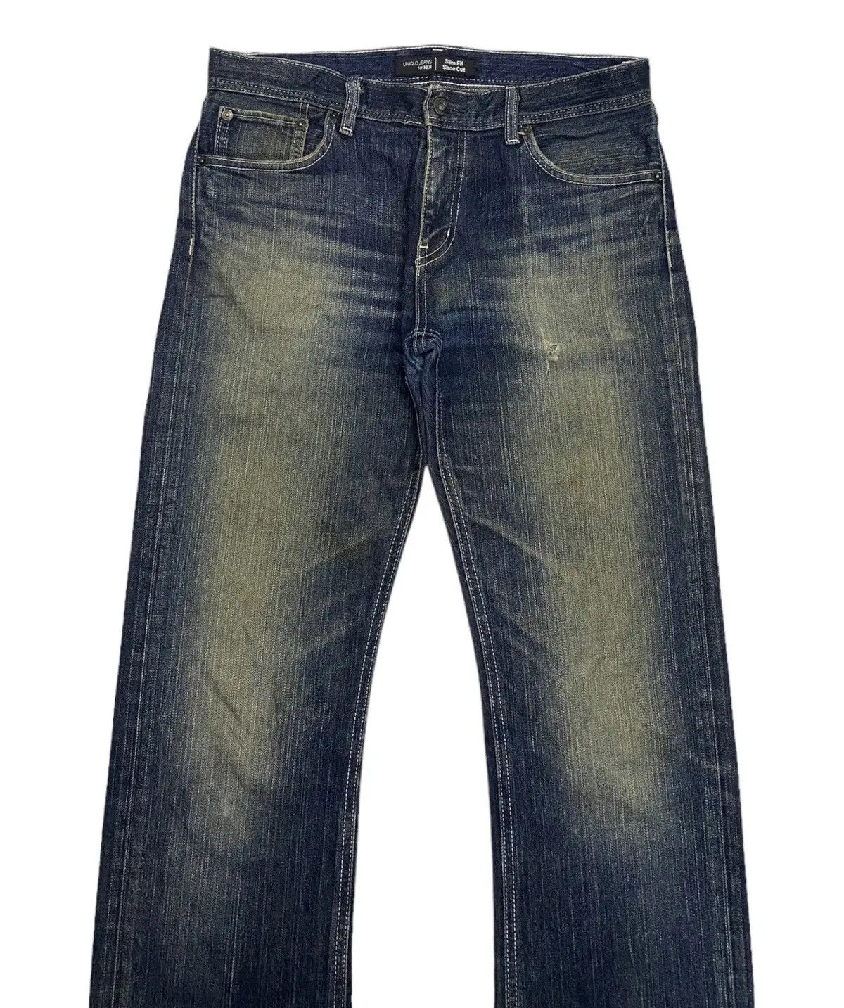 Undercover × Uniqlo 🔥VINTAGE UNIQLO JAPAN SLIM FIT UNDERCOVER STYLE DENIM JEANS Size US 31 - 3 Thumbnail