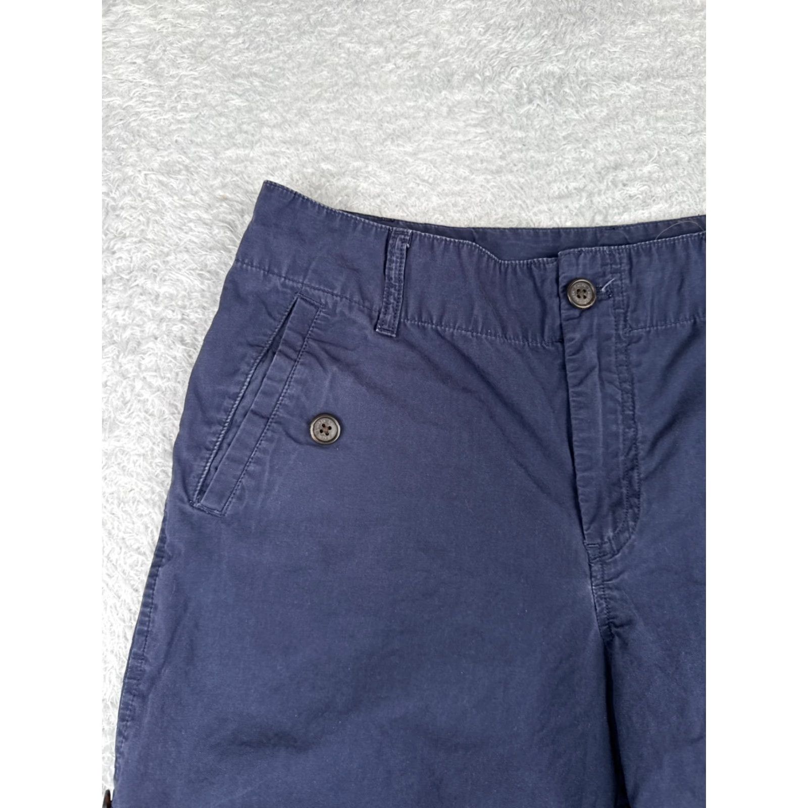 Ralph Lauren VINTAGE Lauren Ralph Lauren Shorts Women 12 Blue Chino Cotton-Blend 32x12 Regular Inseam 12 in Size 28" / US 6 / IT 42 - 4 Thumbnail