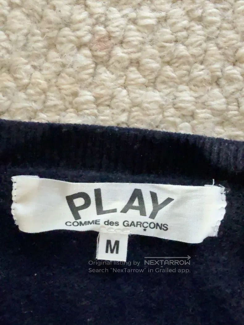 Comme des Garcons Comme Des Garcons Red heart wool cardigan Size M / US 6-8 / IT 42-44 - 2 Thumbnail