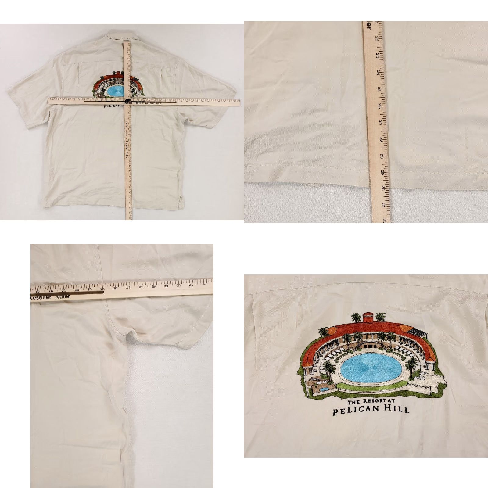 Nat Nast VINTAGE Nat Nast Limited Edition Coliseum Pool Pelican Resort Short Sleeve Mens XL White Button-Up Shirt Men XL Limited Edition Size US 36 / EU 52 - 8 Thumbnail