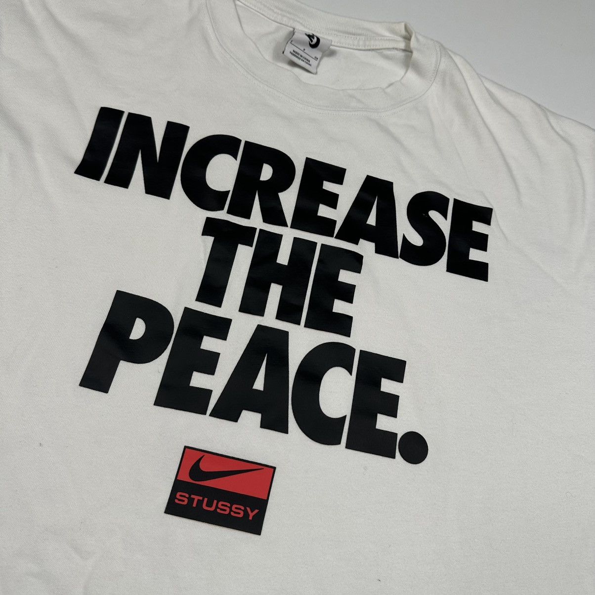 Nike × Stussy Stussy Nike Increase The Peace T-Shirt Size US S / EU 44-46 / 1 - 2 Thumbnail