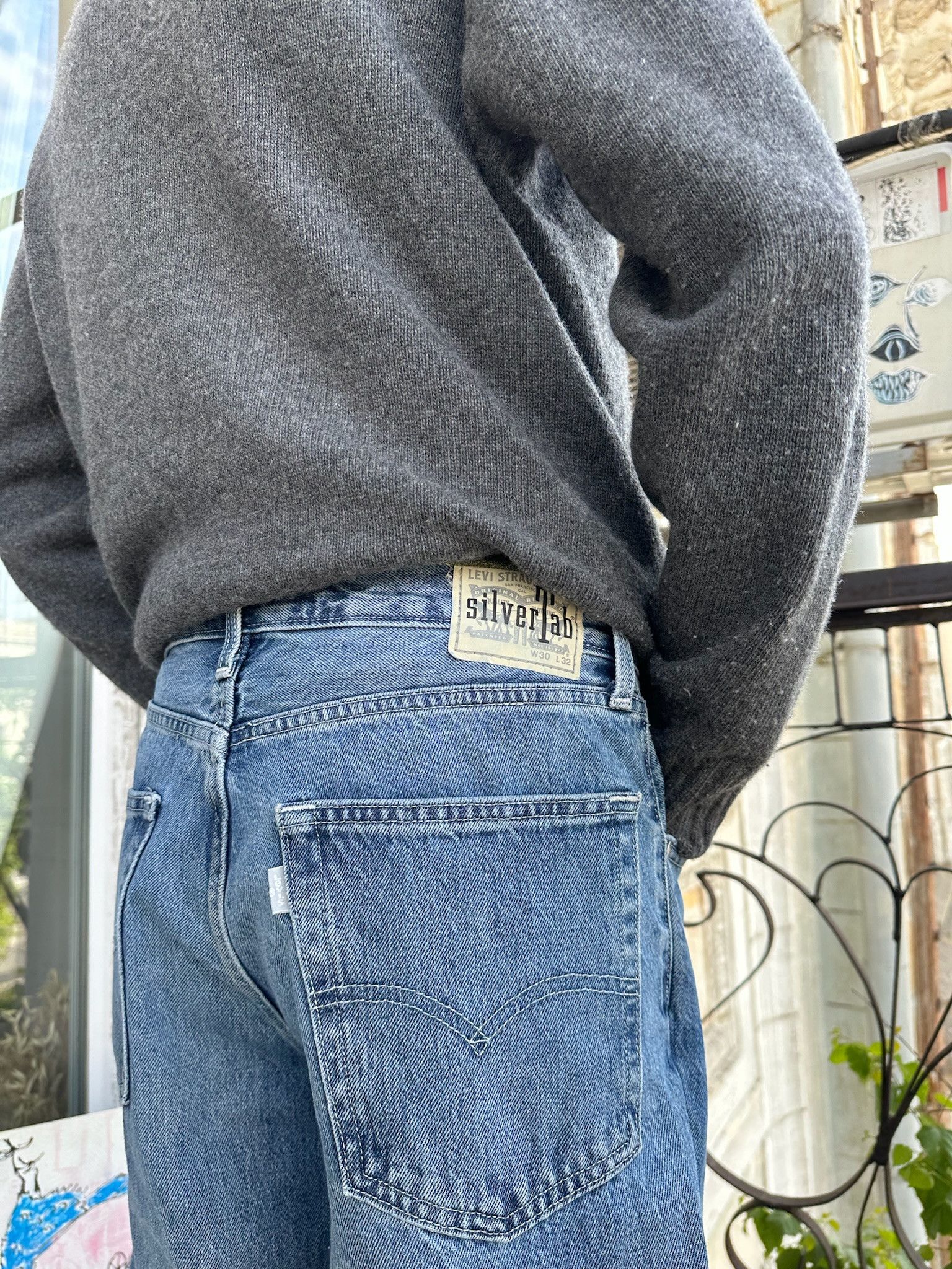 Levi's Vintage Y2K Levis Silvertab Baggy Jeans loose Size US 30 / EU 46 - 12 Thumbnail