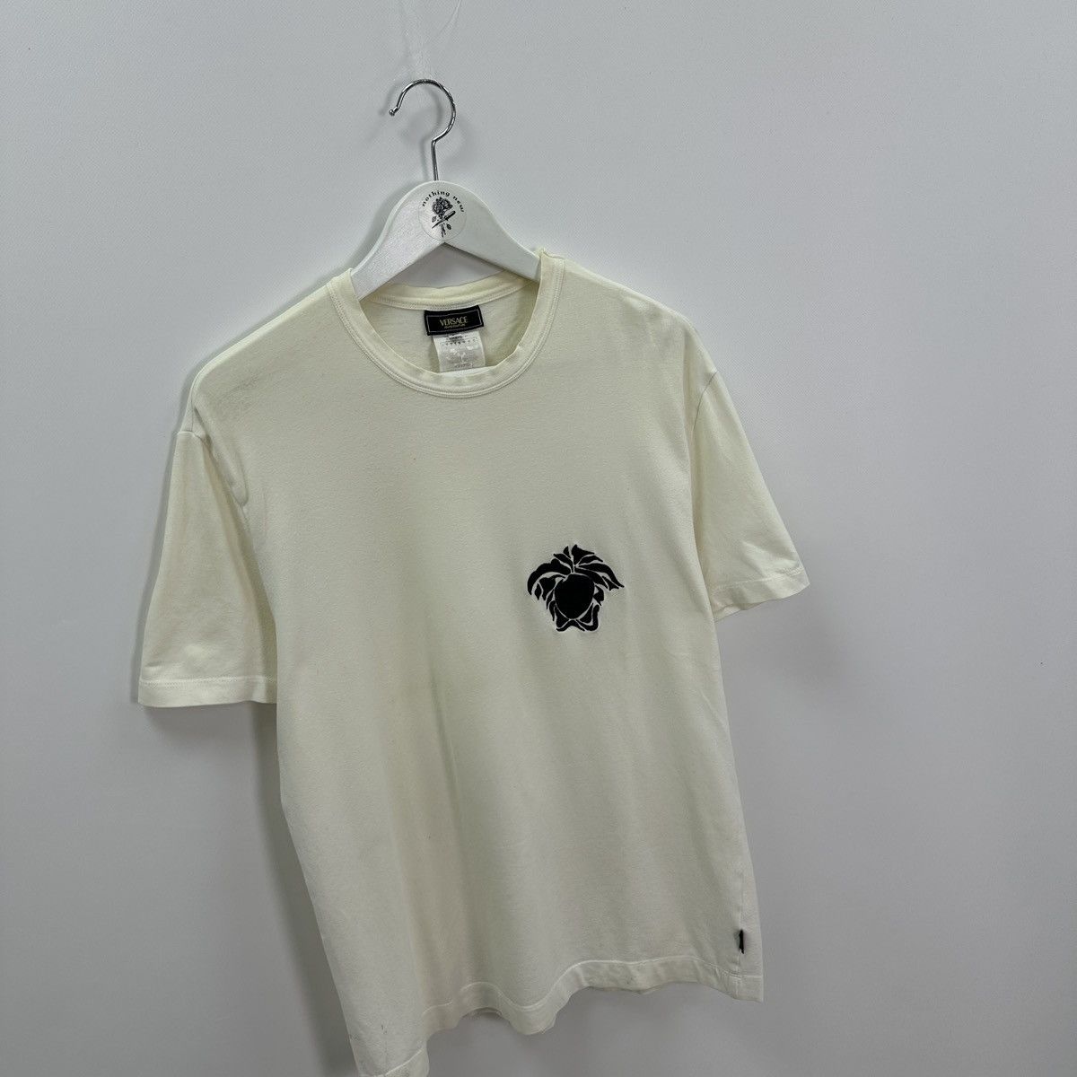 Vintage Vintage 90s Versace Embroidered logo tee y2k Italy hype og Size US L / EU 52-54 / 3 - 3 Thumbnail