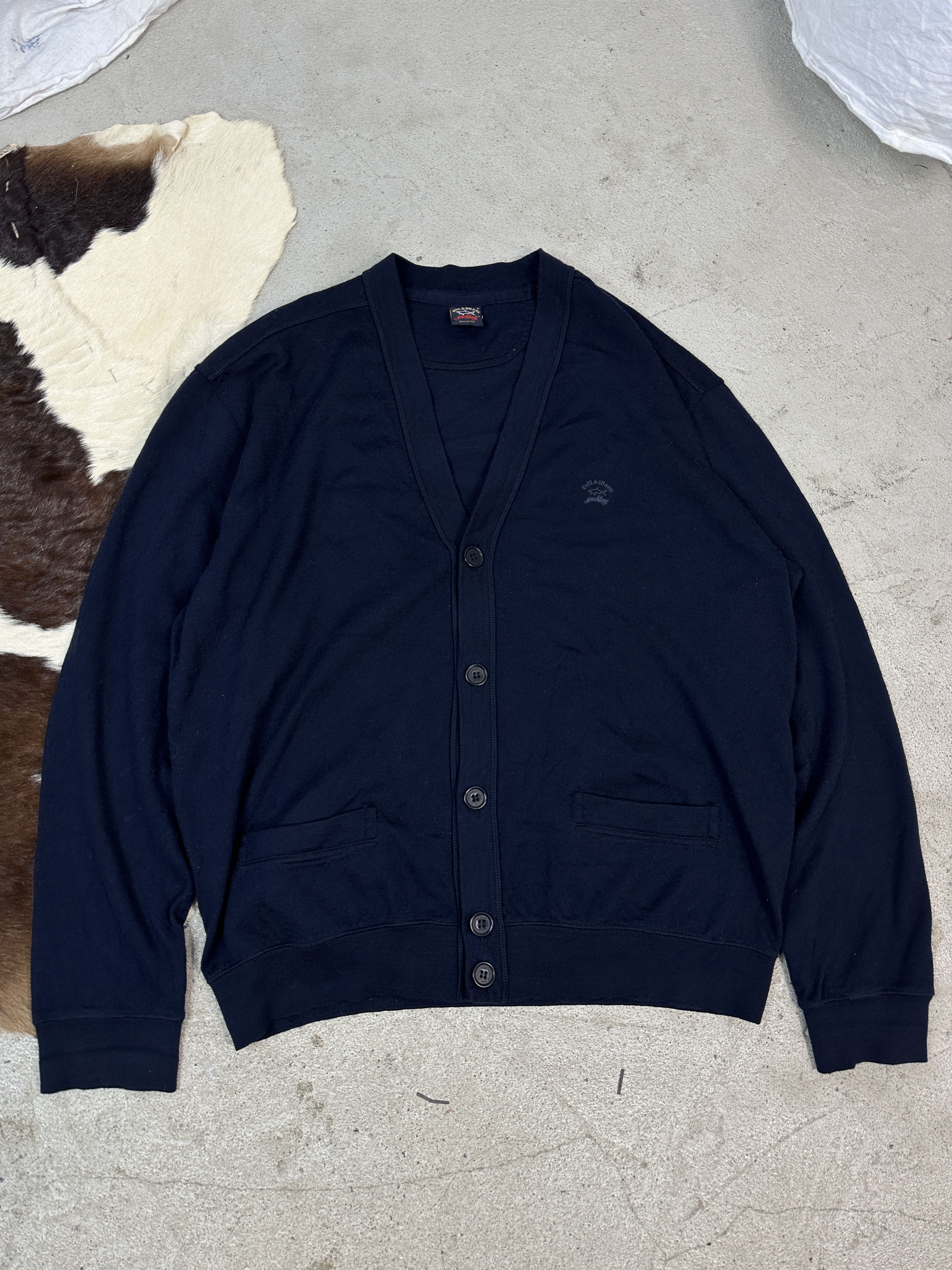Paul & Shark × Vintage Vintage Paul&Shark Wool Cardigan Size US L / EU 52-54 / 3 - 1 Thumbnail