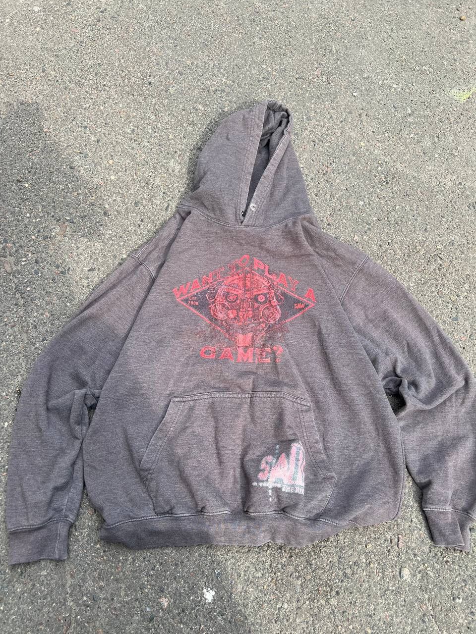 Vintage Vintage Y2K Saw The Ride Movie Big Face Mask Hoodie Game Size US M / EU 48-50 / 2 - 1 Thumbnail