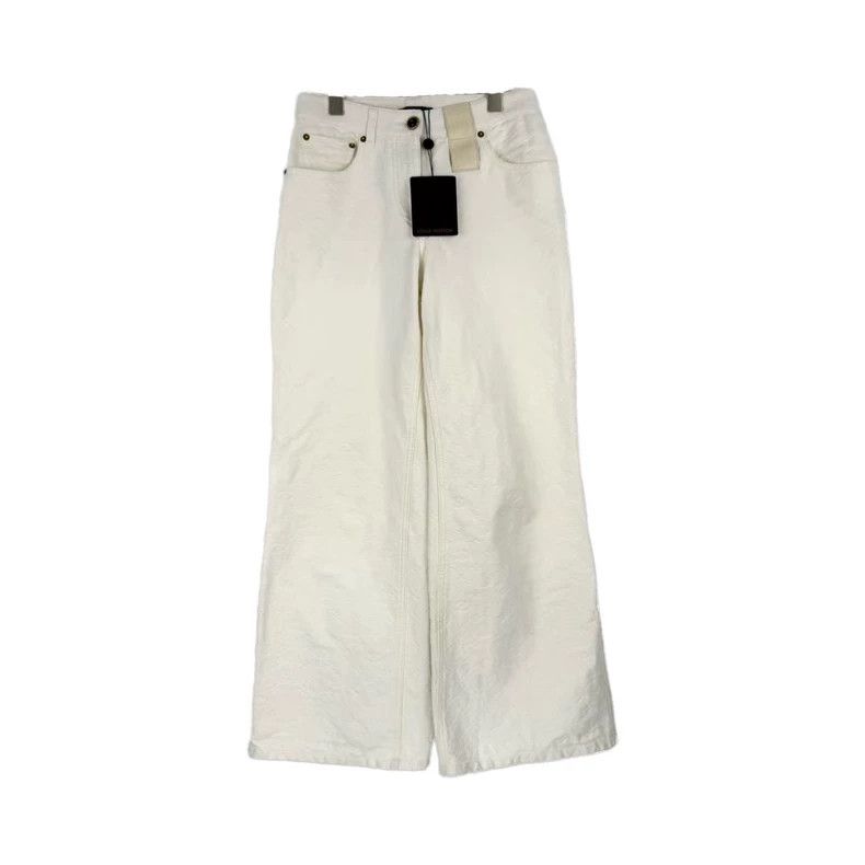 Louis Vuitton Louis Vuitton White jeans with dark stripes and full logo l Size US 36 / EU 52 - 1 Thumbnail