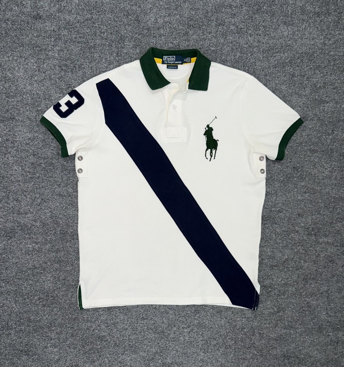 Polo Ralph Lauren Ralph Lauren Big Pony Diagonal Stripe Polo Shirt Size US M / EU 48-50 / 2 - 1 Thumbnail