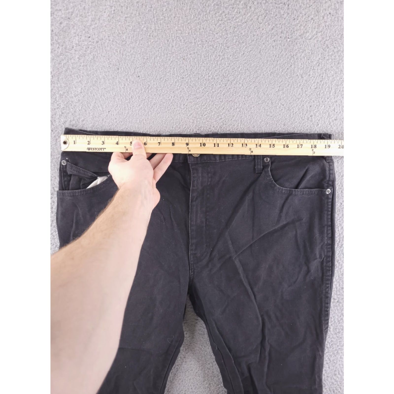 Dickies Dickies Jeans Mens 38x29 Black Denim Relaxed Straight Fit Work Workwear Jeans Mens 38 Black Denim Vintage No? Size US 38 / EU 54 - 7 Thumbnail