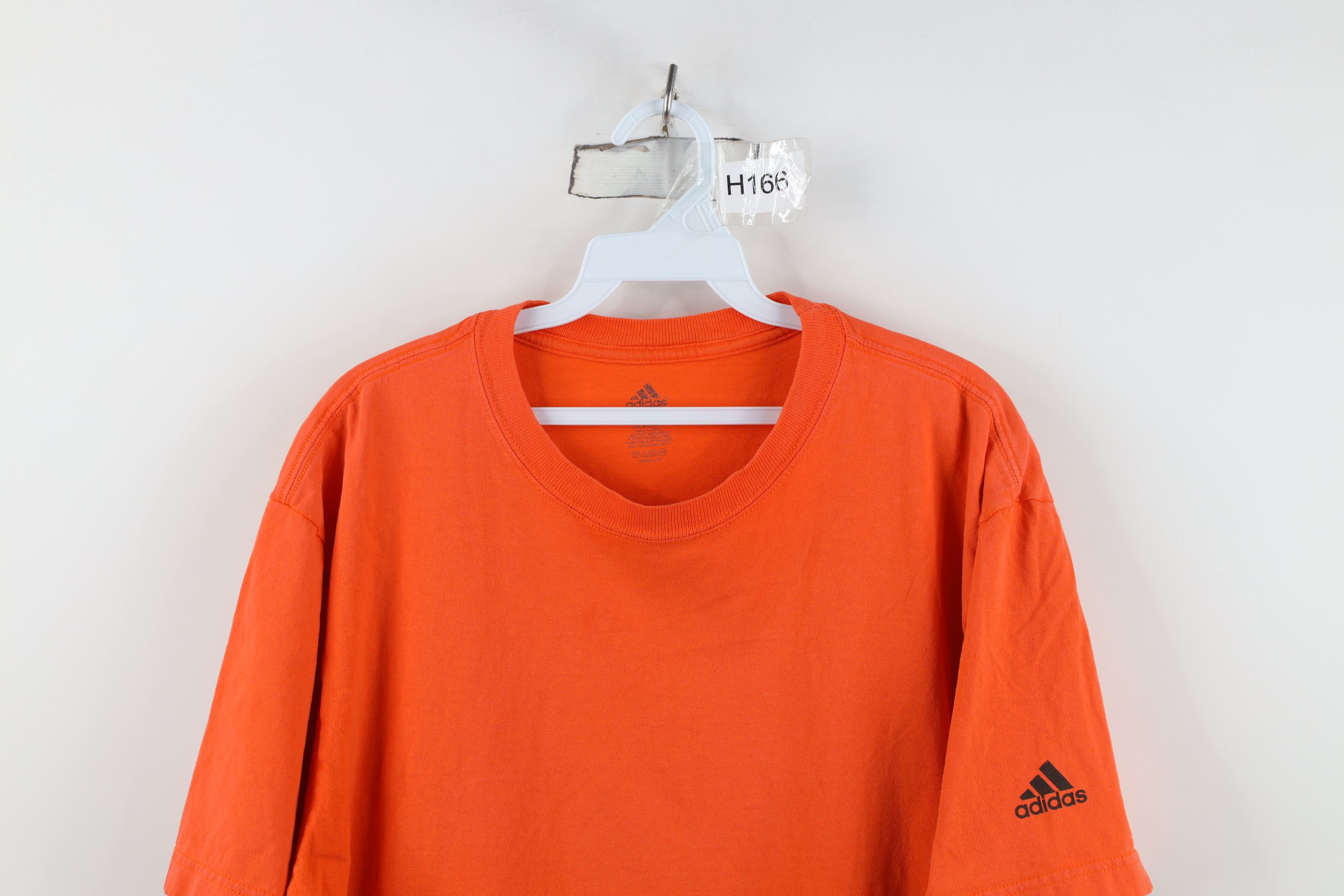 Adidas Vintage Y2K Adidas Spell Out Short Sleeve T-Shirt Orange Size US L / EU 52-54 / 3 - 2 Thumbnail