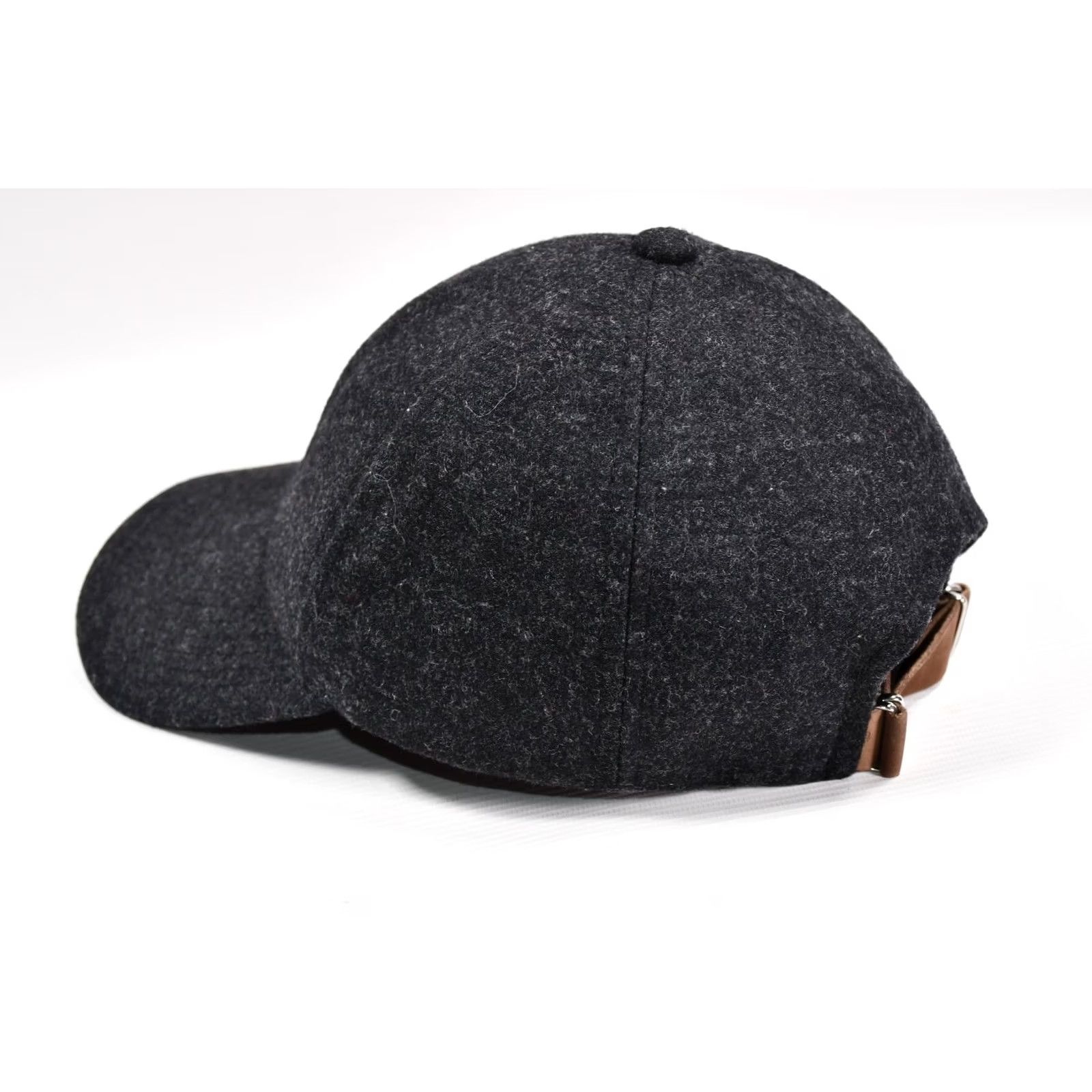 Vintage Varsity Headwear Hat Adjustable M Wool Dark gray 65% Merino Wool 35% Cashmere Solid Casual Men Baseball Cap Fall Spring Summer Winter Mens Size ONE SIZE - 6 Thumbnail