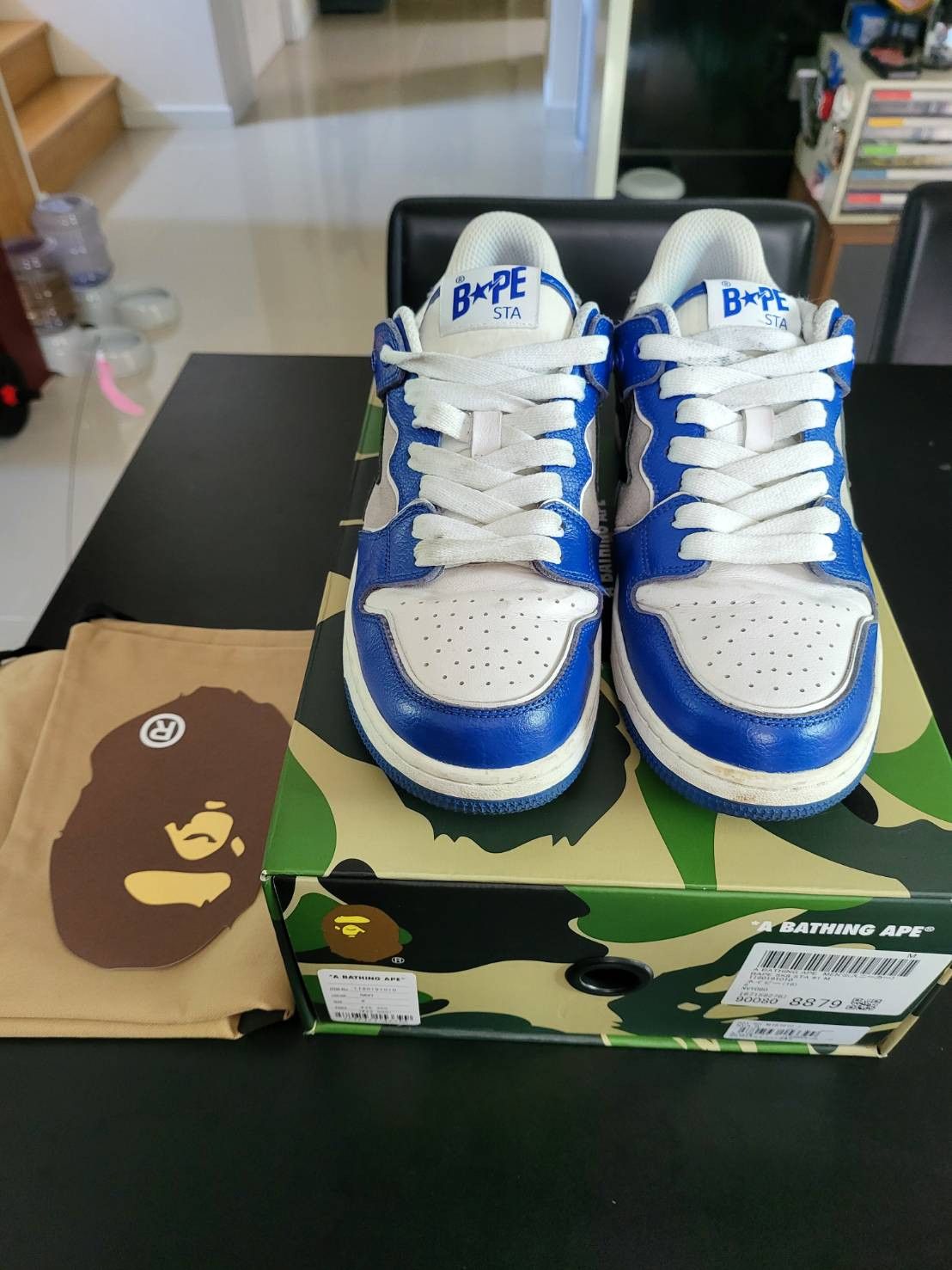 Bape A Bathing Ape - Bape SK8 Sta Navy Low Top Sneakers Size US 8 / EU 41 - 2 Thumbnail