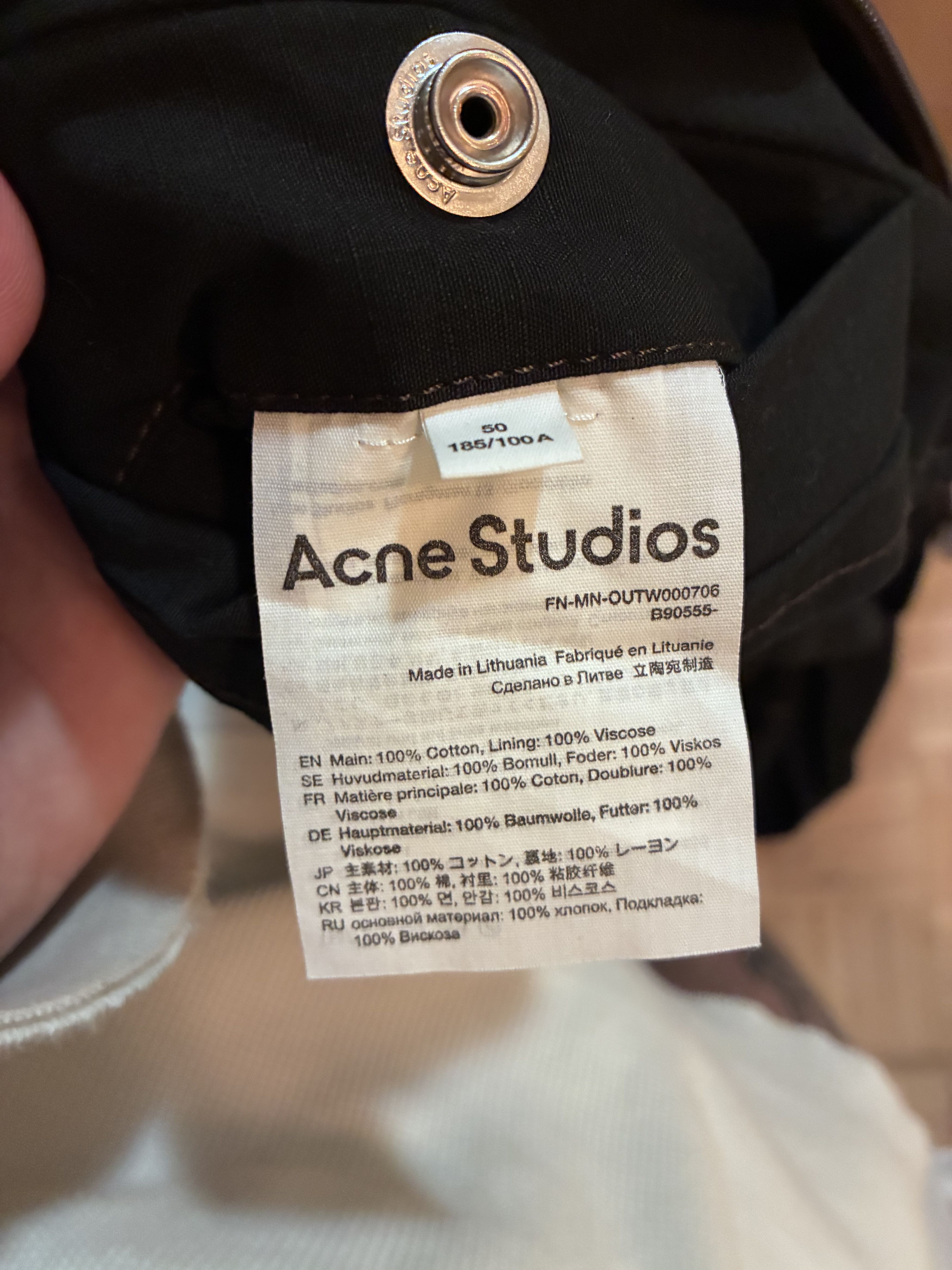 Acne Studios Archival Acne Studios "Tent" Hooded Parka Black SS17 Size US XL / EU 56 / 4 - 7 Thumbnail