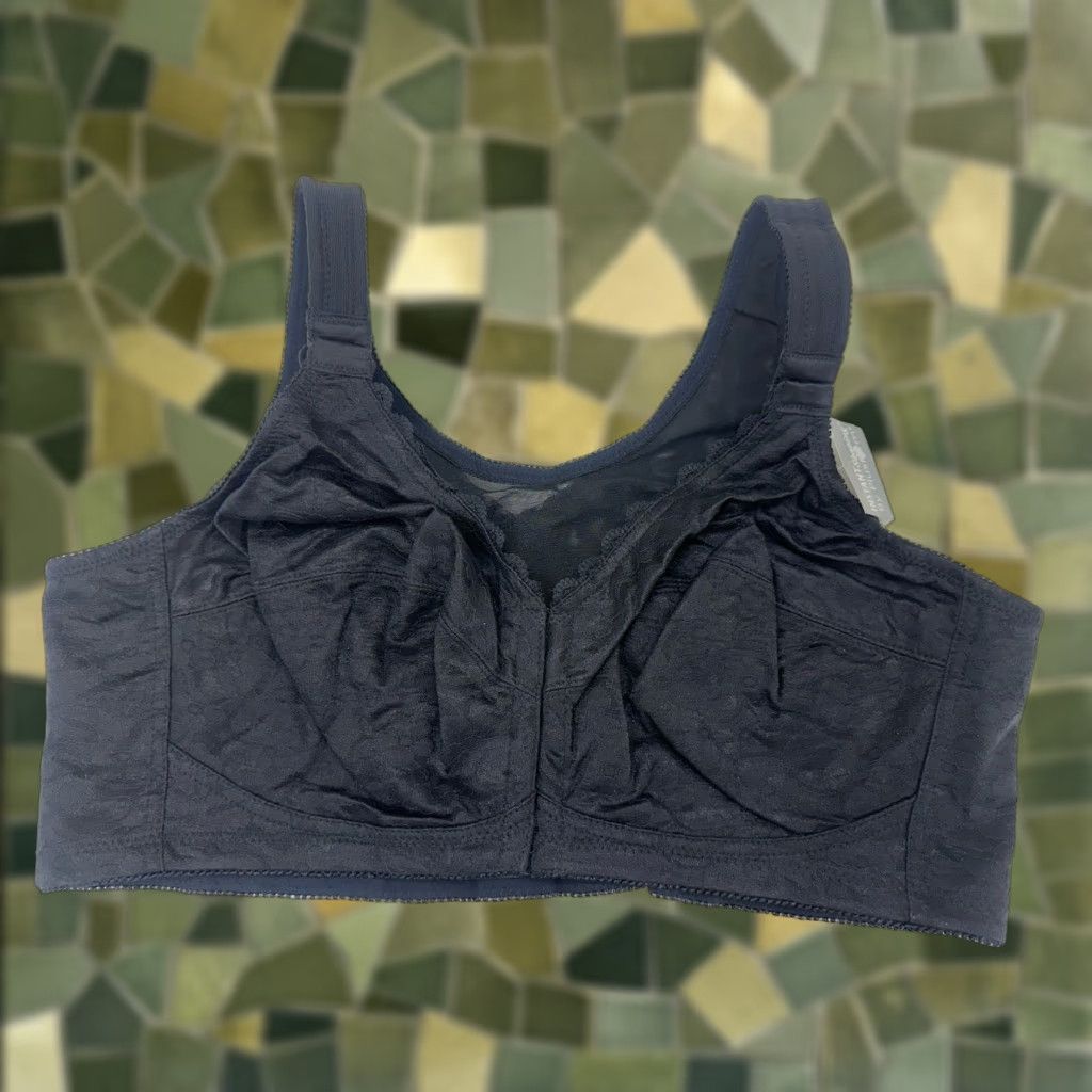 Vintage Plusform Instant Shaping Bra 42D Front Closure No Wire Black NWTs 1628 Womens Adjustable Strap Size ONE SIZE - 1 Thumbnail