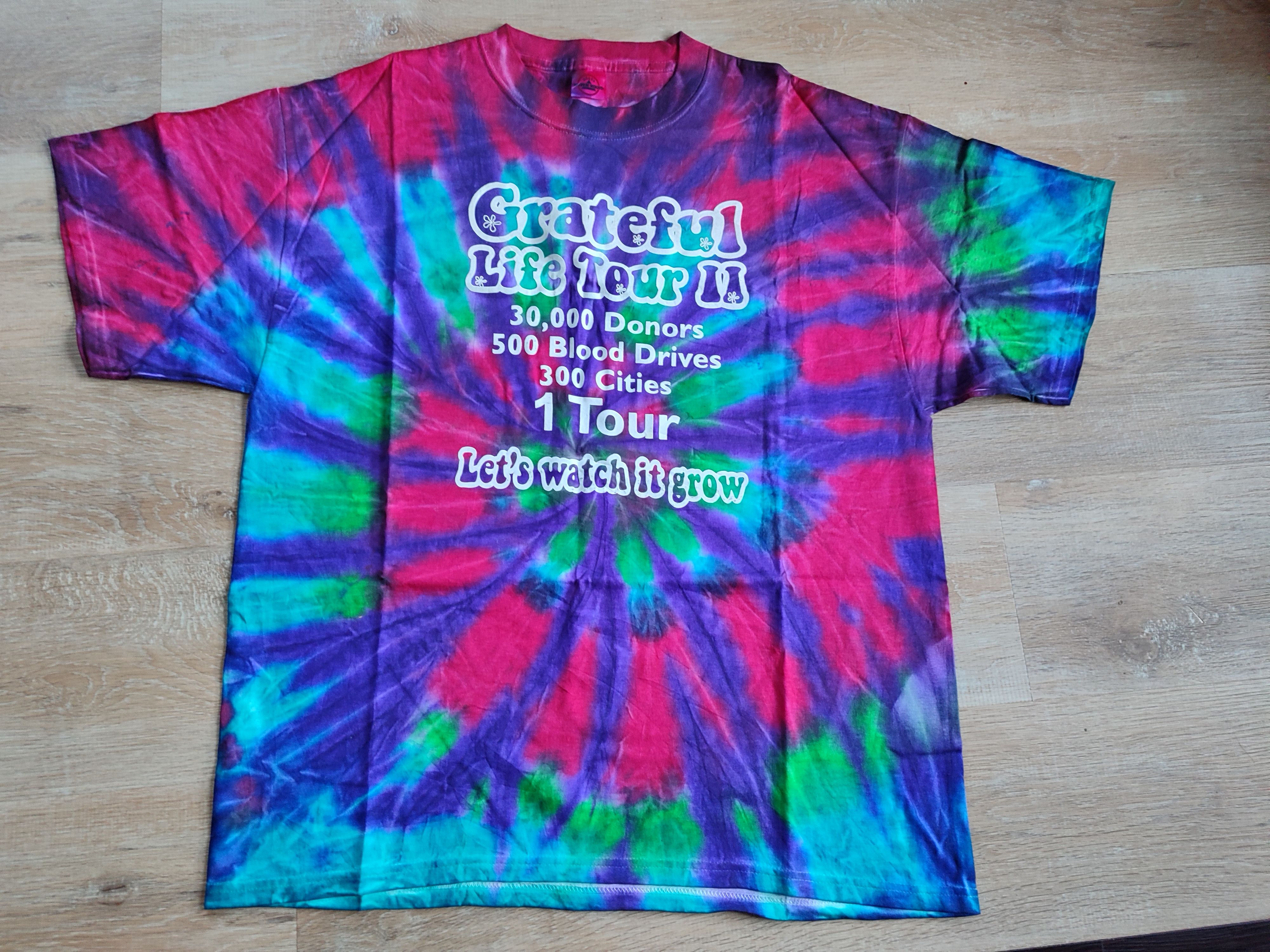 Vintage Grateful Life Tour Tye Dye Size US XL / EU 56 / 4 - 1 Thumbnail