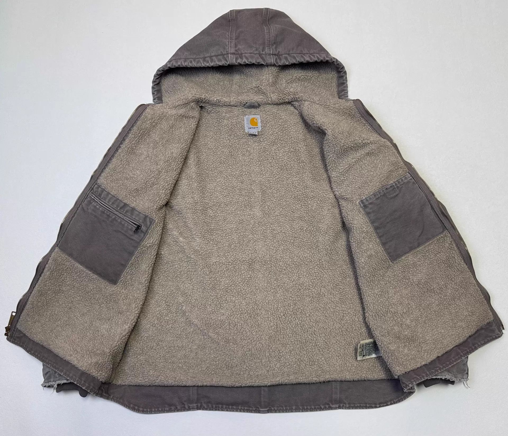 Carhartt Carhartt WJ141 Vintage Washed Taupe Gray XL Jacket Size US XL / EU 56 / 4 - 4 Thumbnail