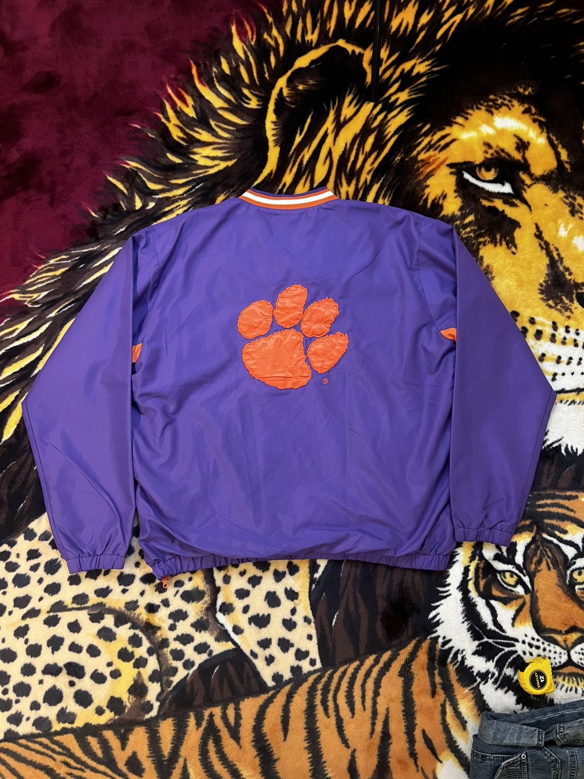Vintage Y2K CLEMSON Tigers Windbreaker Long-Sleeve Size US XL / EU 56 / 4 - 2 Thumbnail