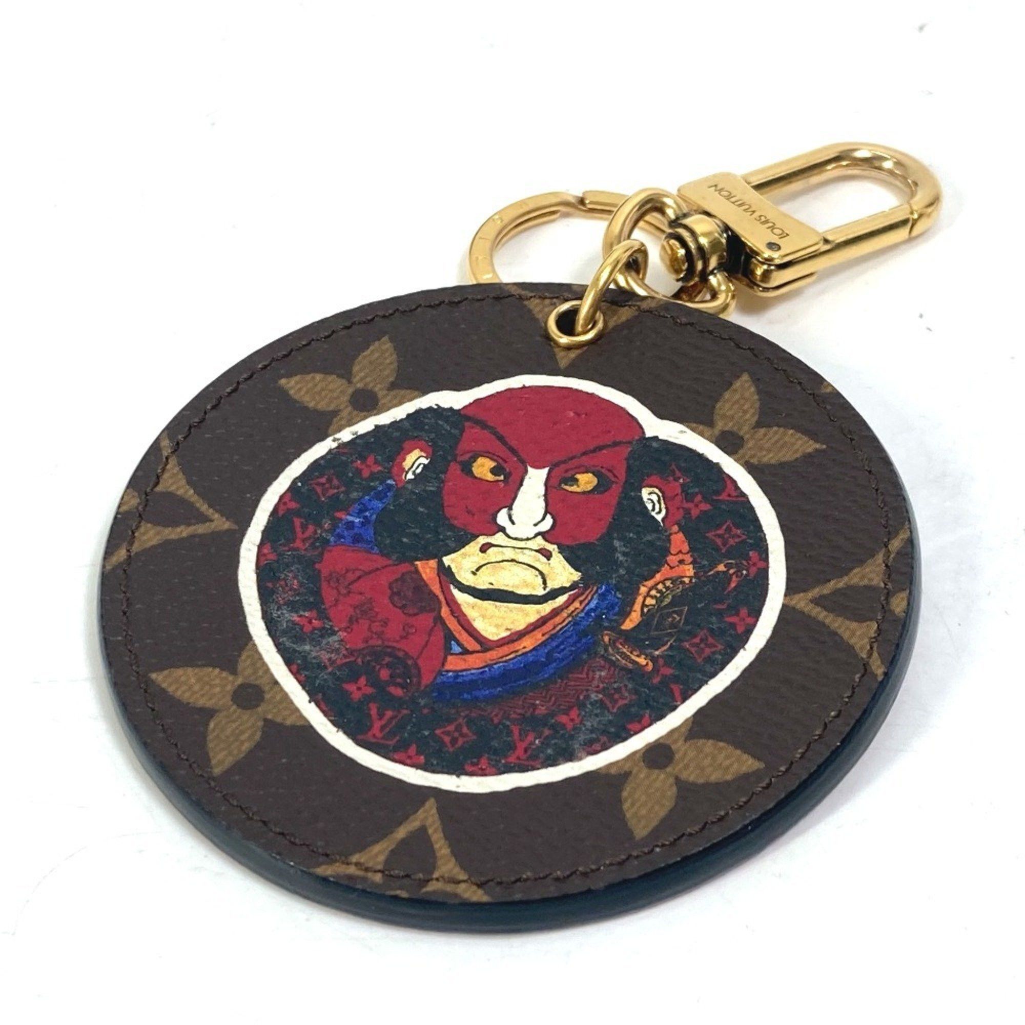 Louis Vuitton LOUIS VUITTON MP1949 Monogram Kansai Yamamoto Kabuki Daruma Porte-Clés Illustre Bag Charm Keychain Canvas Women's Brown Size ONE SIZE - 1 Thumbnail