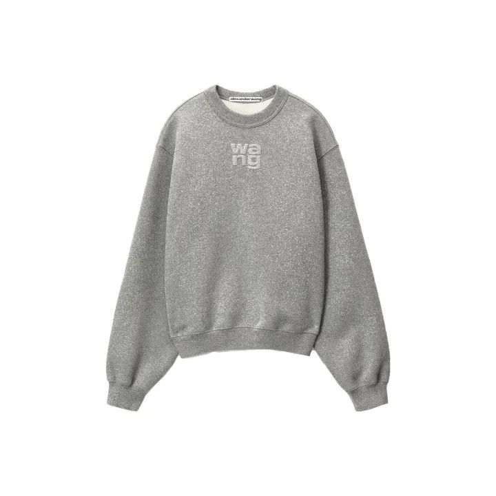 Alexander Wang Alexander Wang Gray Oversized Sweatshirt with Logo 0079 Size XL / US 12-14 / IT 48-50 - 1 Thumbnail