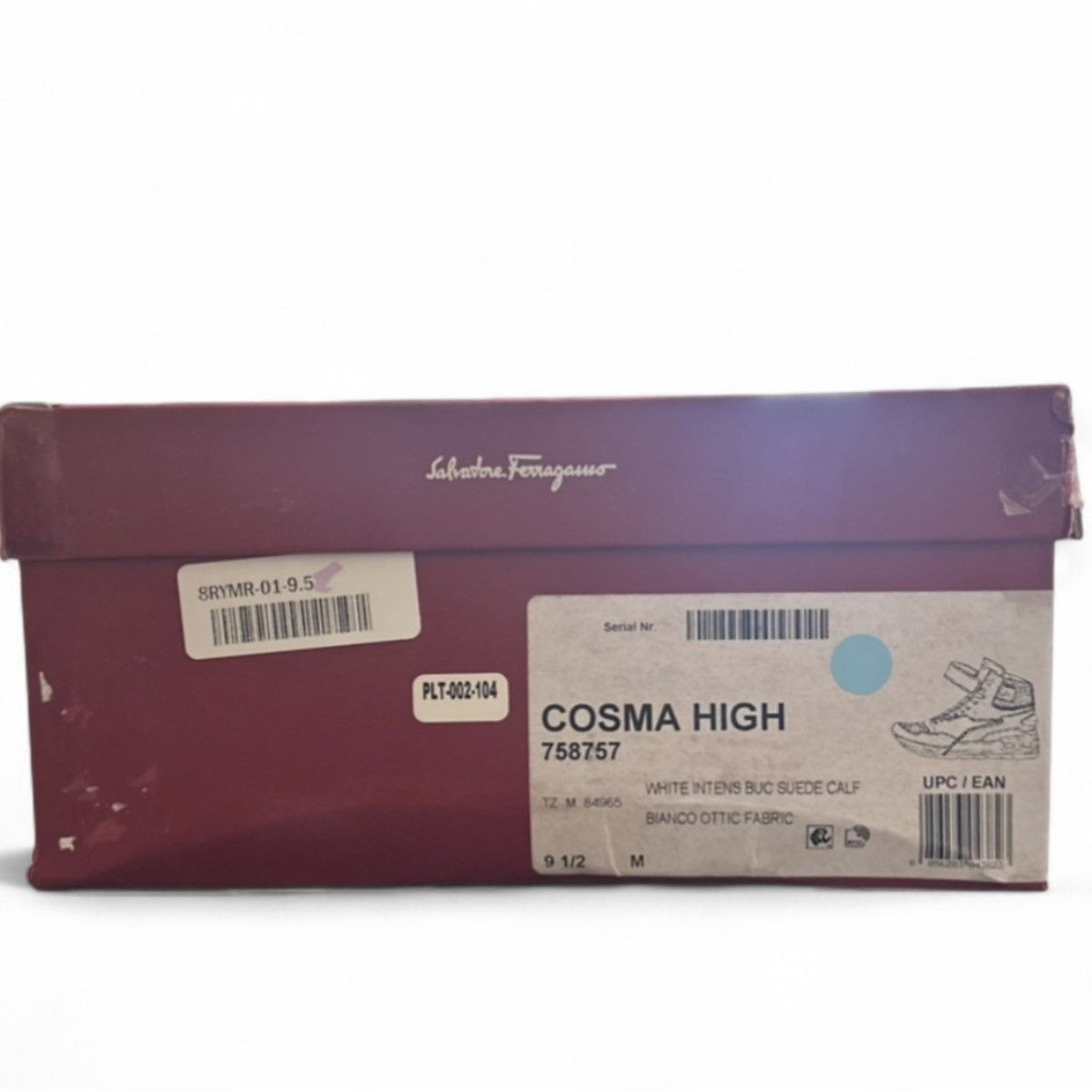 Salvatore Ferragamo NEW Cosma High-Top Leather Sneakers Size 9.5 Size US 9.5 / EU 42-43 - 9 Thumbnail