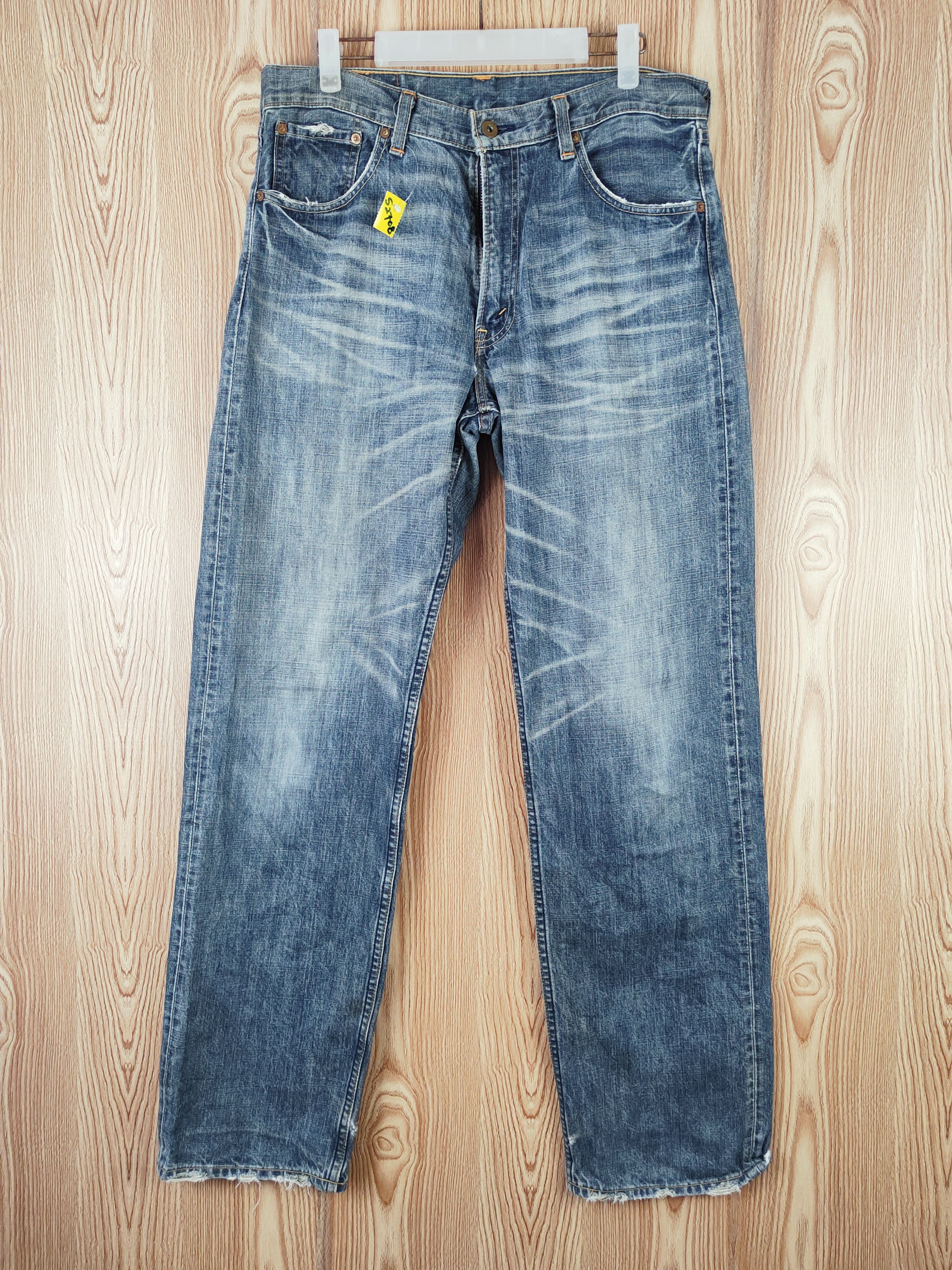 503 Levi's Blue Distressed Ripped Jeans #S2708