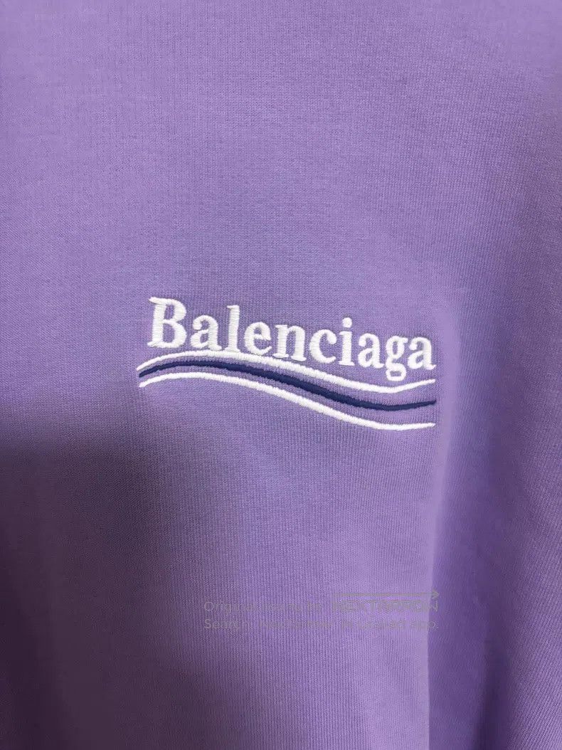 Balenciaga Balenciaga Purple Sweatshirt Size US L / EU 52-54 / 3 - 2 Thumbnail