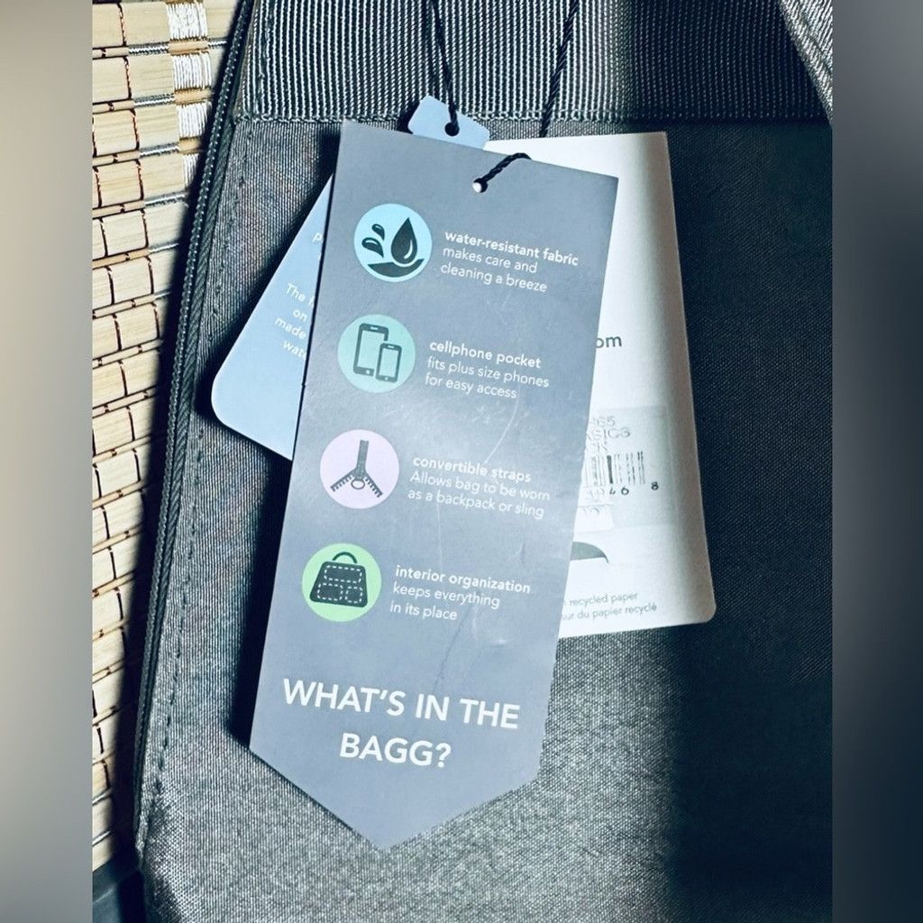 Other NWT- Baggallini Back to Basics Backpack -Steel Mini Backpack Size ONE SIZE - 11 Thumbnail
