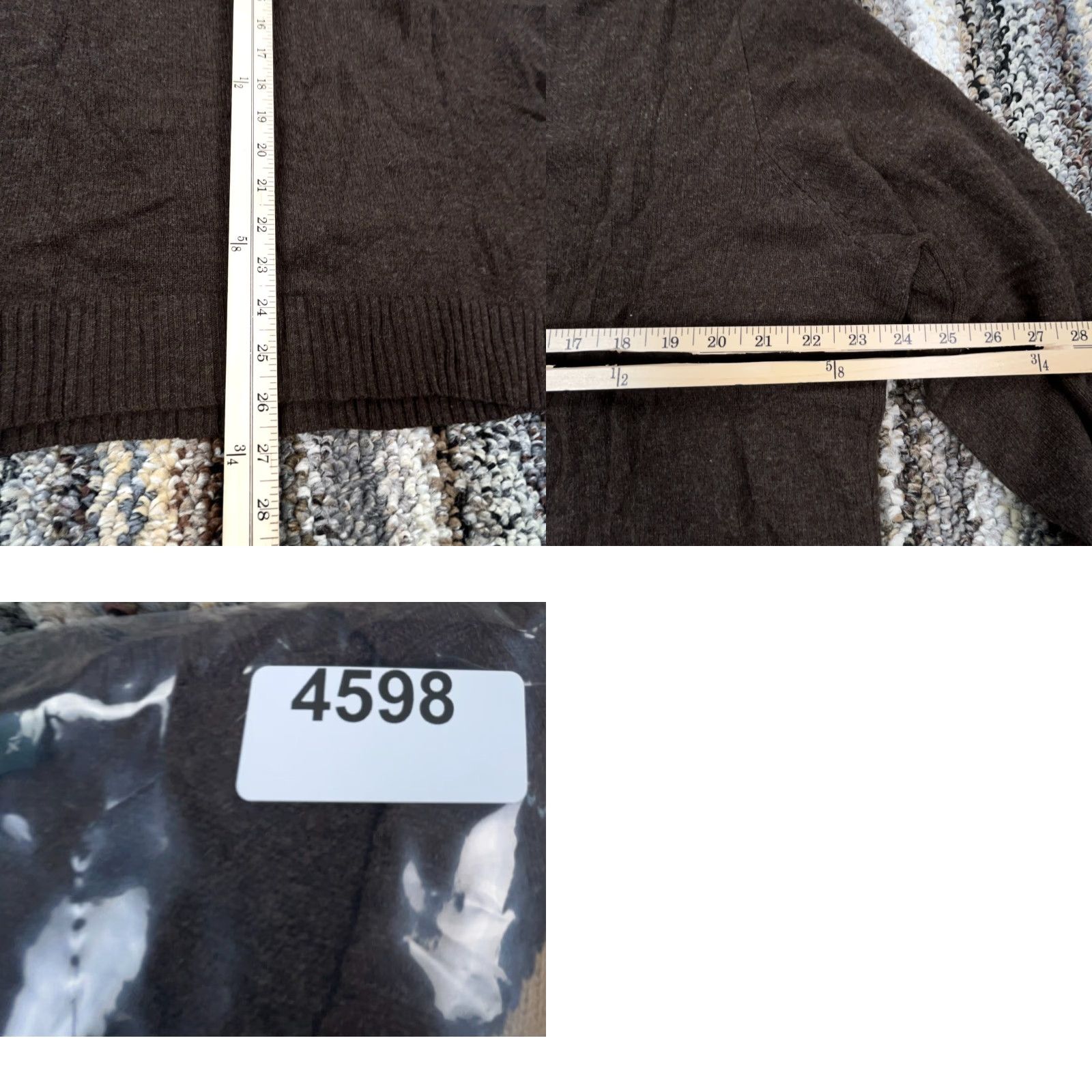 J.Crew J. Crew Sweater Men XL Brown Lambs Wool Knit Diamond V-Neck Golf Preppy Grandpa Pullover Long Sleeve Casual Solid Wool Knit Size US XL / EU 56 / 4 - 8 Thumbnail