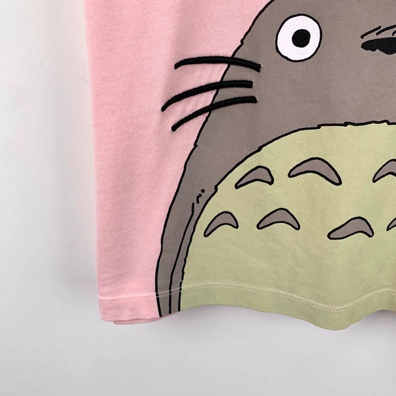 Loewe Loewe Pink logo lettered T-shirt with Totoro print cotton Size S / US 4 / IT 40 - 5 Thumbnail