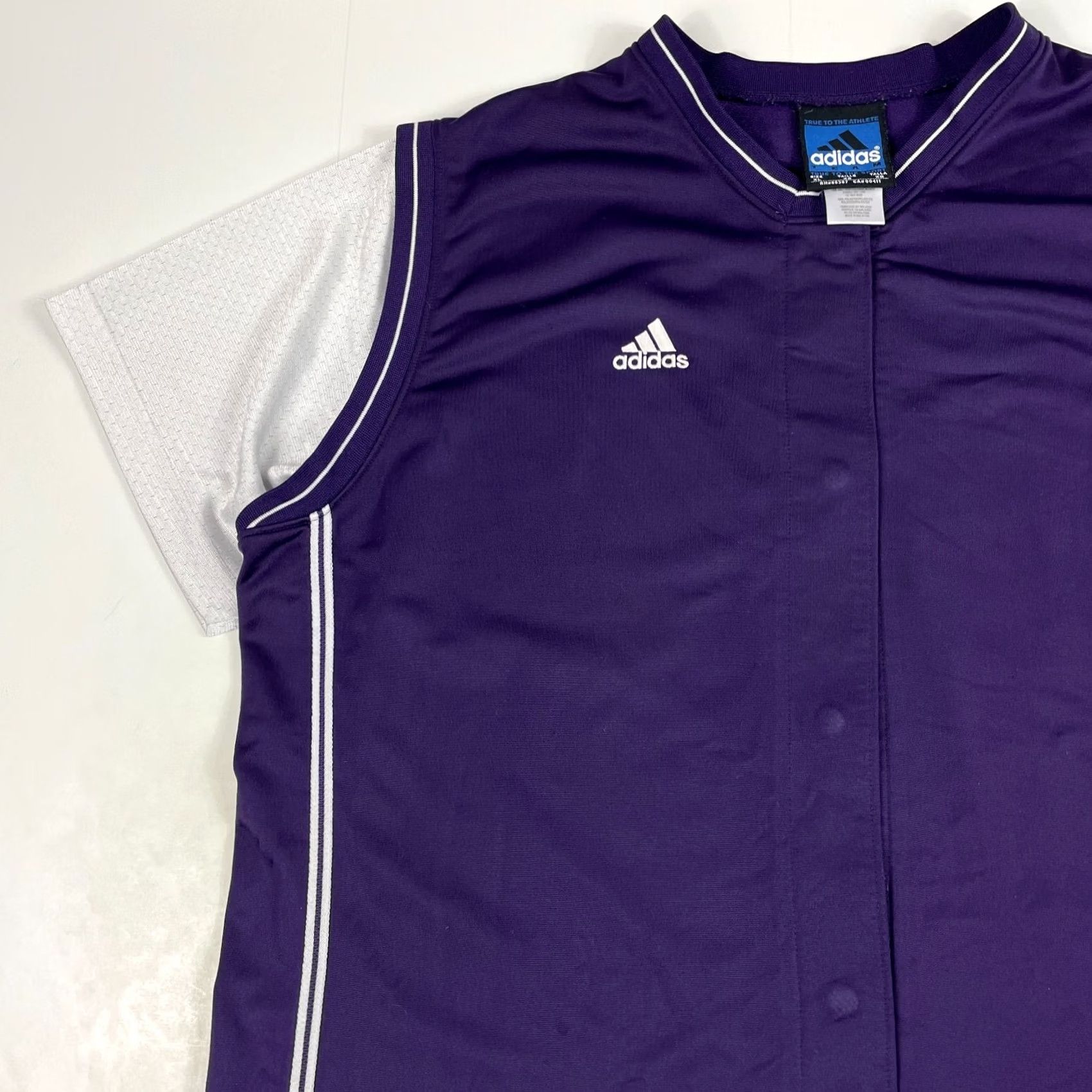 Adidas Adidas Purple Jersey Mens Extra Large Sleeve Short Size US XL / EU 56 / 4 - 2 Thumbnail
