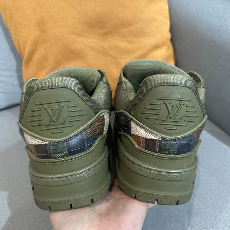 Louis Vuitton Louis Vuitton Trainer Maxi Green Low-Top Sneakers -2508 Size US 9.5 / EU 42-43 - 2 Thumbnail