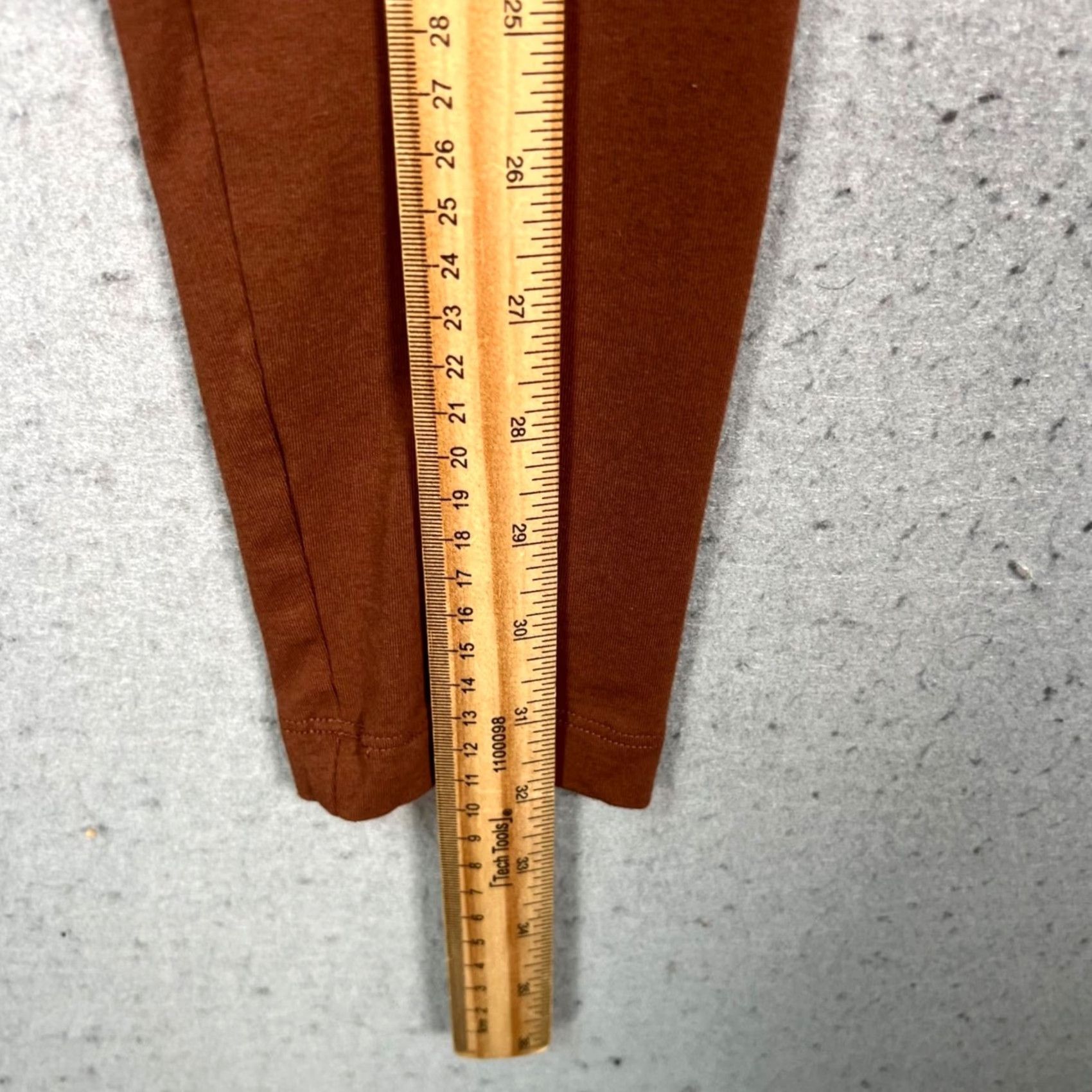 Los Angeles Apparel Los Angeles Apparel Womens Small Brown Cotton Spandex Leggings Made In USA Size 40" / US 18 - 6 Thumbnail