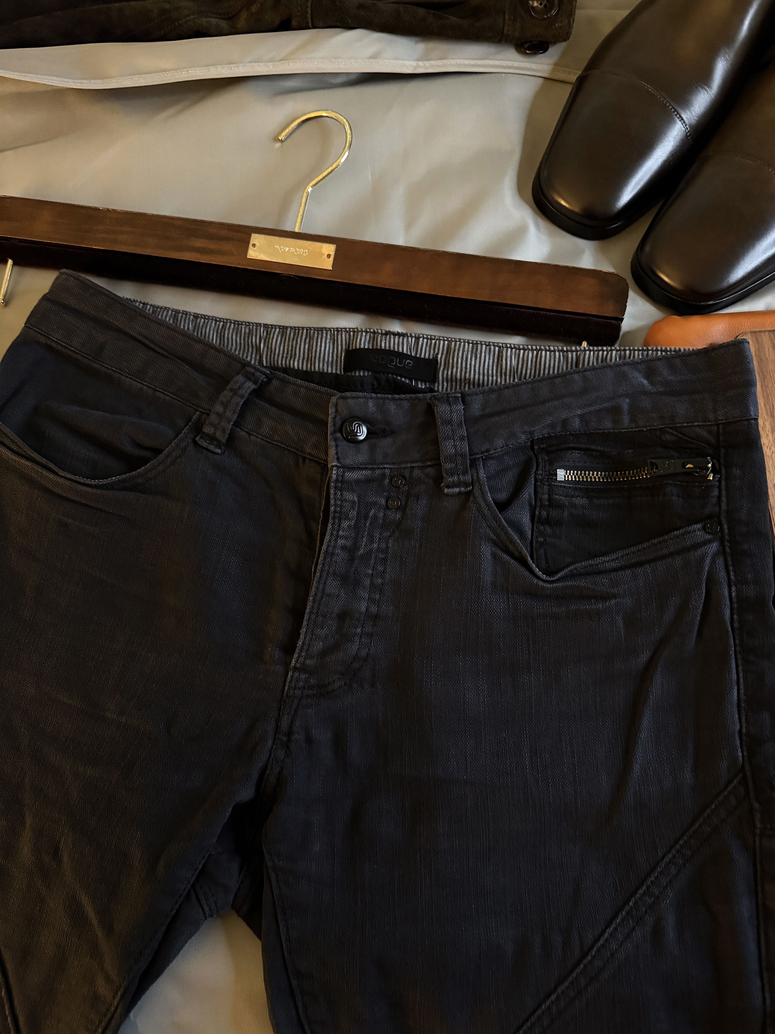Rogue Effortless Cool Rare ROGUE Moto Pants, Badass Details Size US 32 / EU 48 - 20 Thumbnail