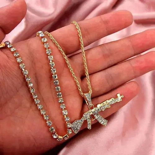 Vintage Luxury Rhinestone Tennis Choker Necklace Size ONE SIZE - 4 Thumbnail