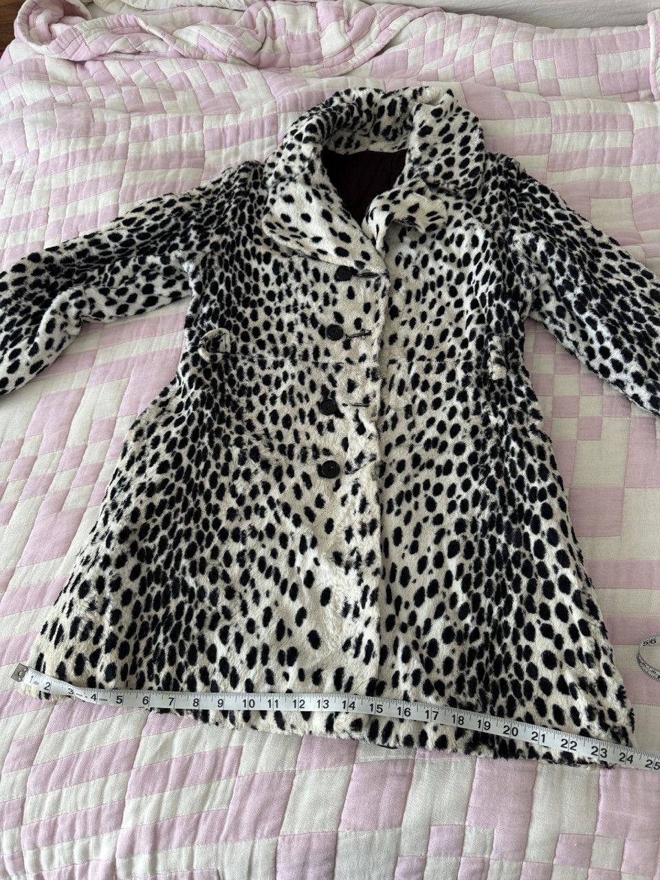 Vintage 1960s Dalmation Print Double Breasted Jacket Size M / US 6-8 / IT 42-44 - 15 Thumbnail