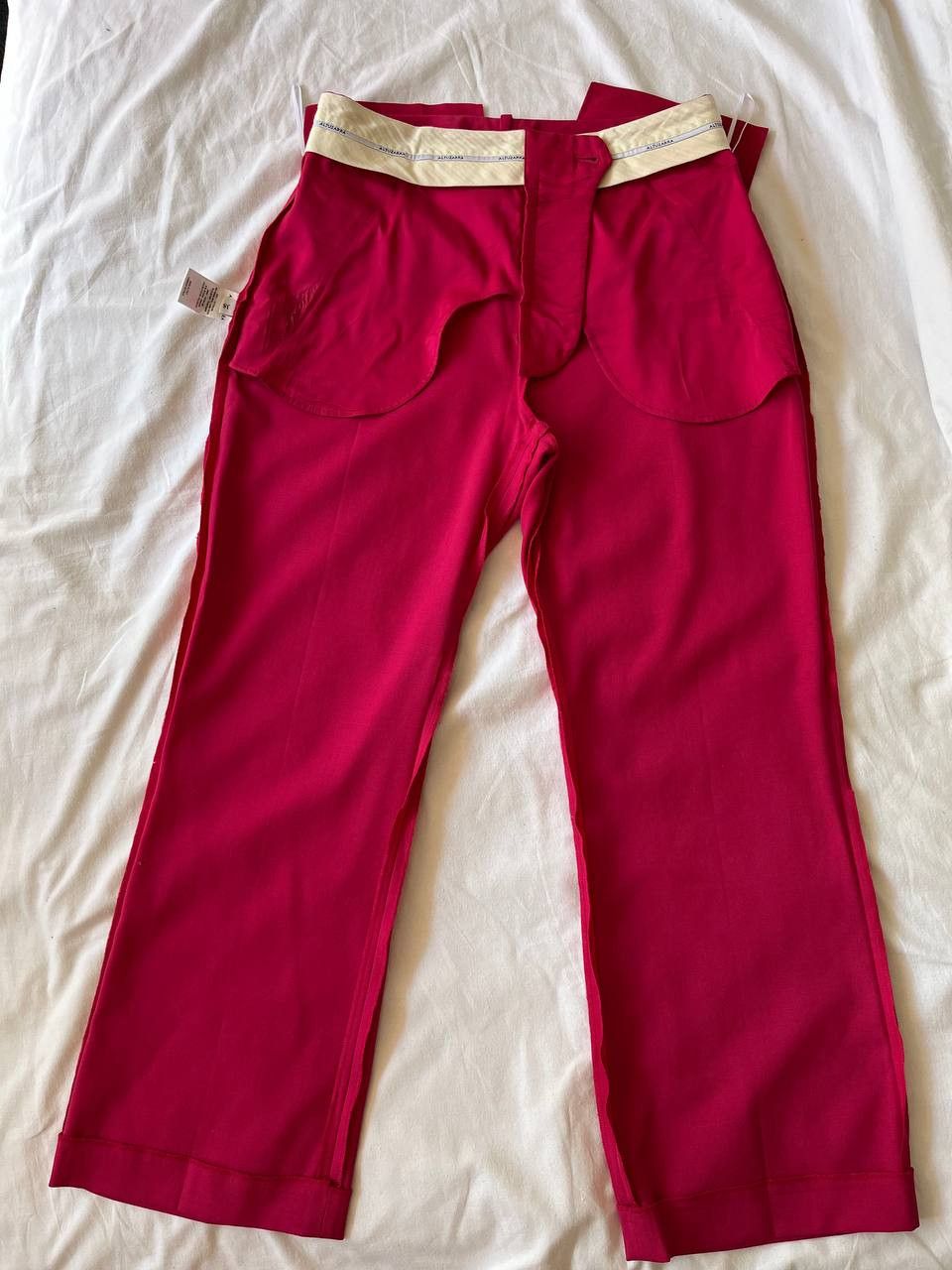 Altuzarra Altuzarra raspberry pink virgin wool dress pants W30/L26 Size 30" / US 8 / IT 44 - 5 Thumbnail