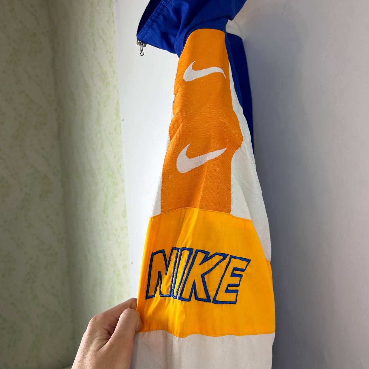 Nike Vintage Nike nylon light jacket 90s blue Size US M / EU 48-50 / 2 - 2 Thumbnail