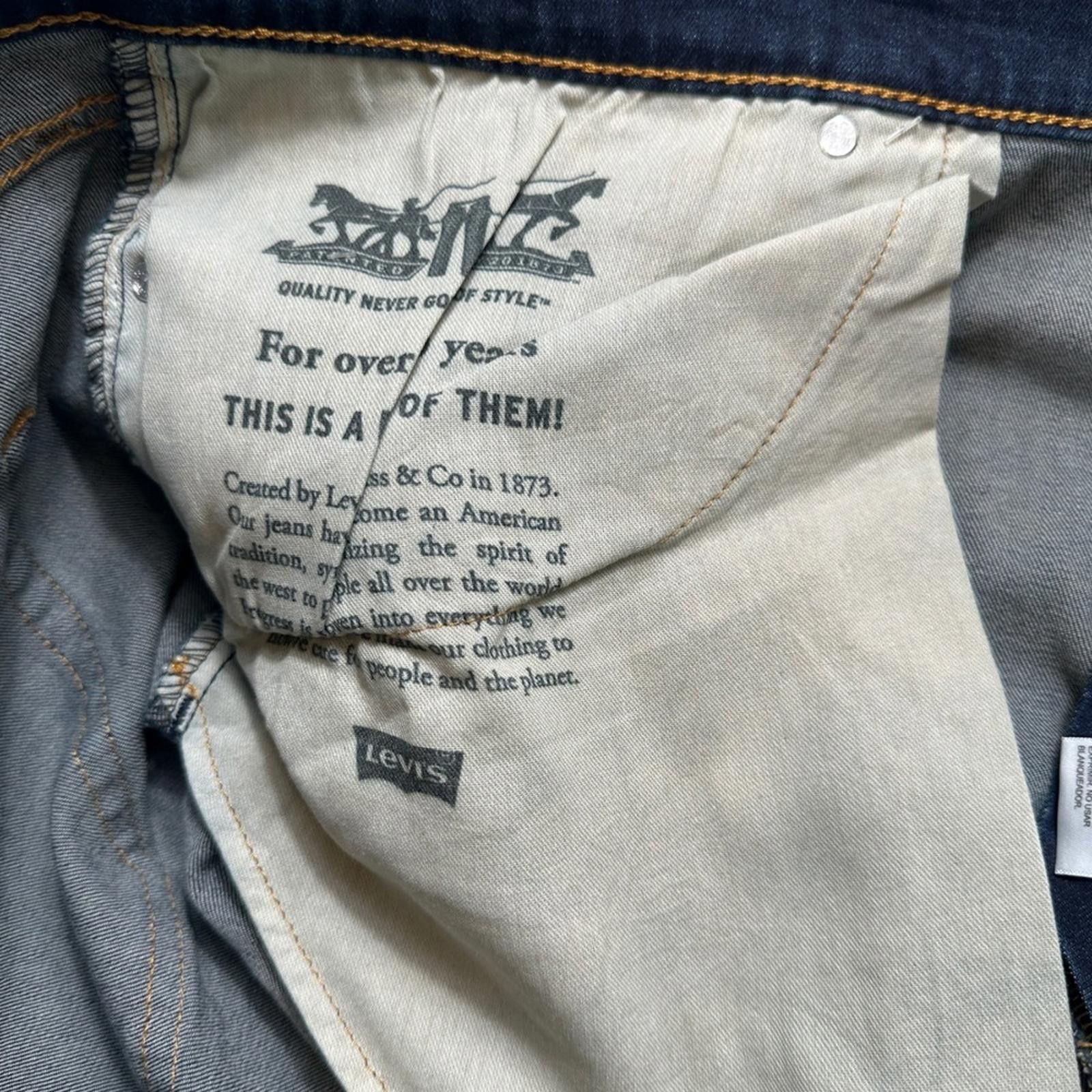 Other Levis 541 Jeans Men's 46x30 Athletic Taper Dark Wash Stretch Size US 44 / EU 60 - 7 Thumbnail