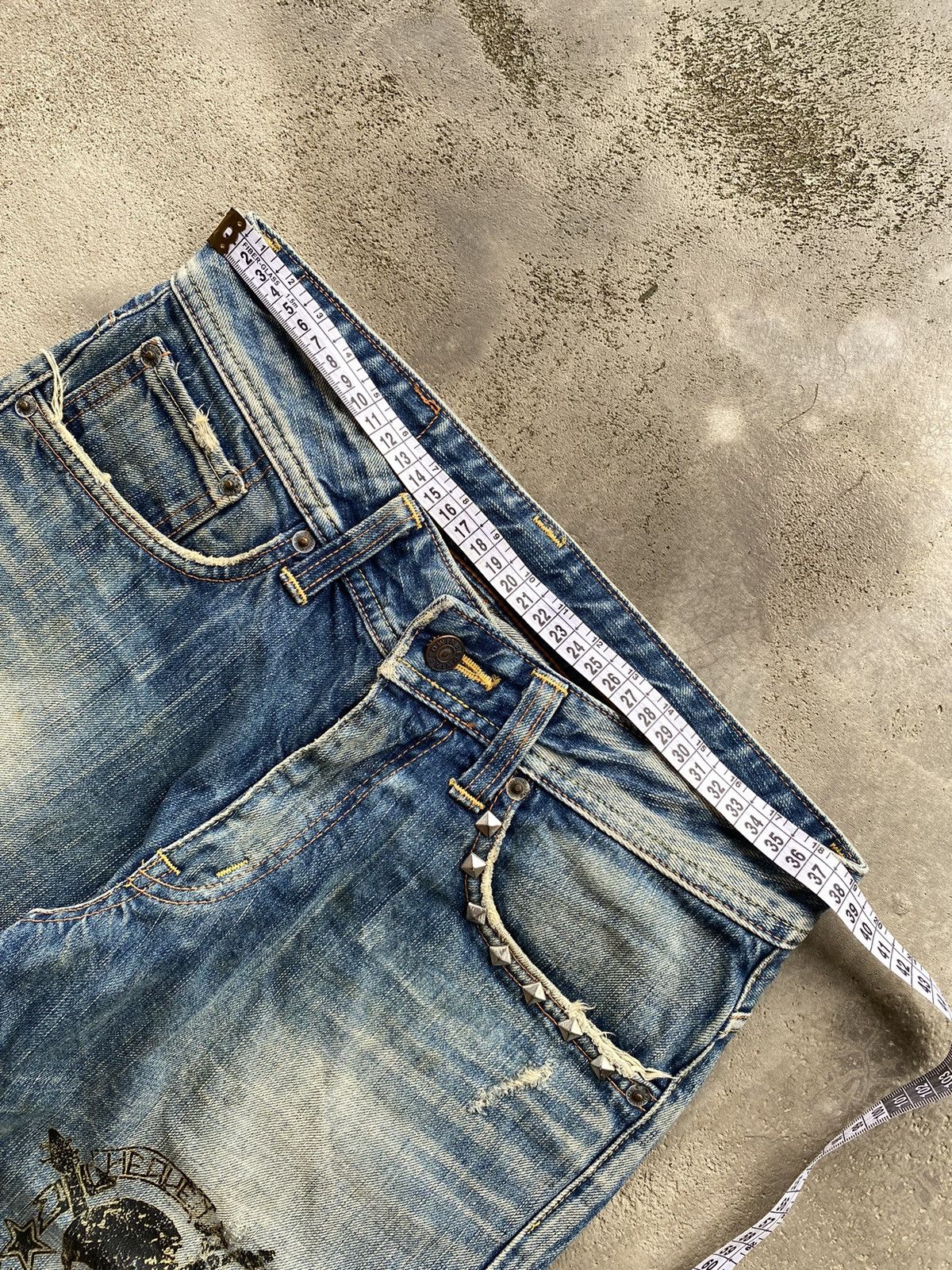 Edwin × If Six Was Nine × Japanese Brand Vintage Edwin Distressed Boot Cut Jeans Size US 30 / EU 46 - 11 Thumbnail