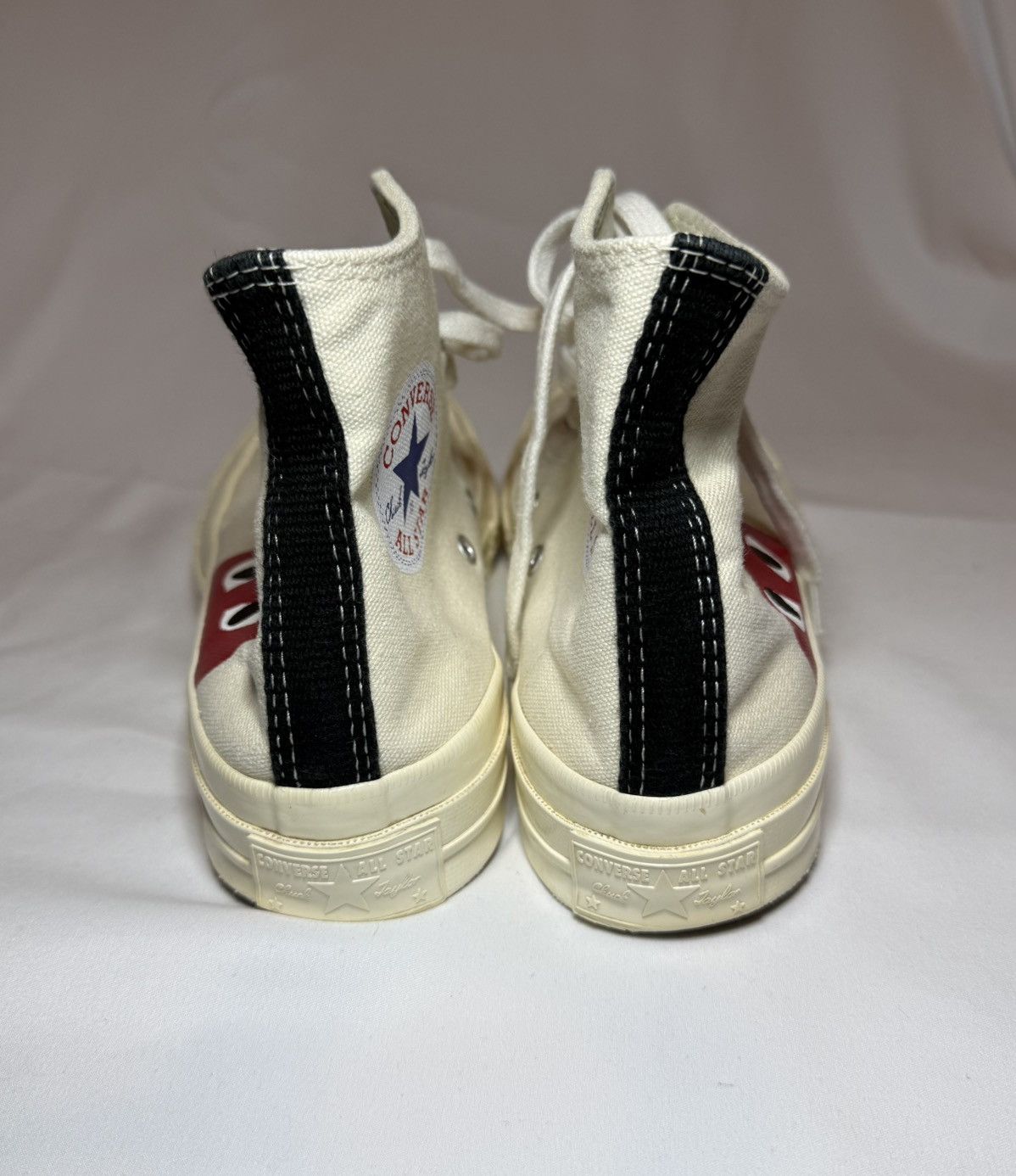 Comme des Garcons PLAY × Converse Comme des Garçons Play x Converse Chuck Taylor High – UK 5 Size US 7.5 / IT 37.5 - 3 Thumbnail