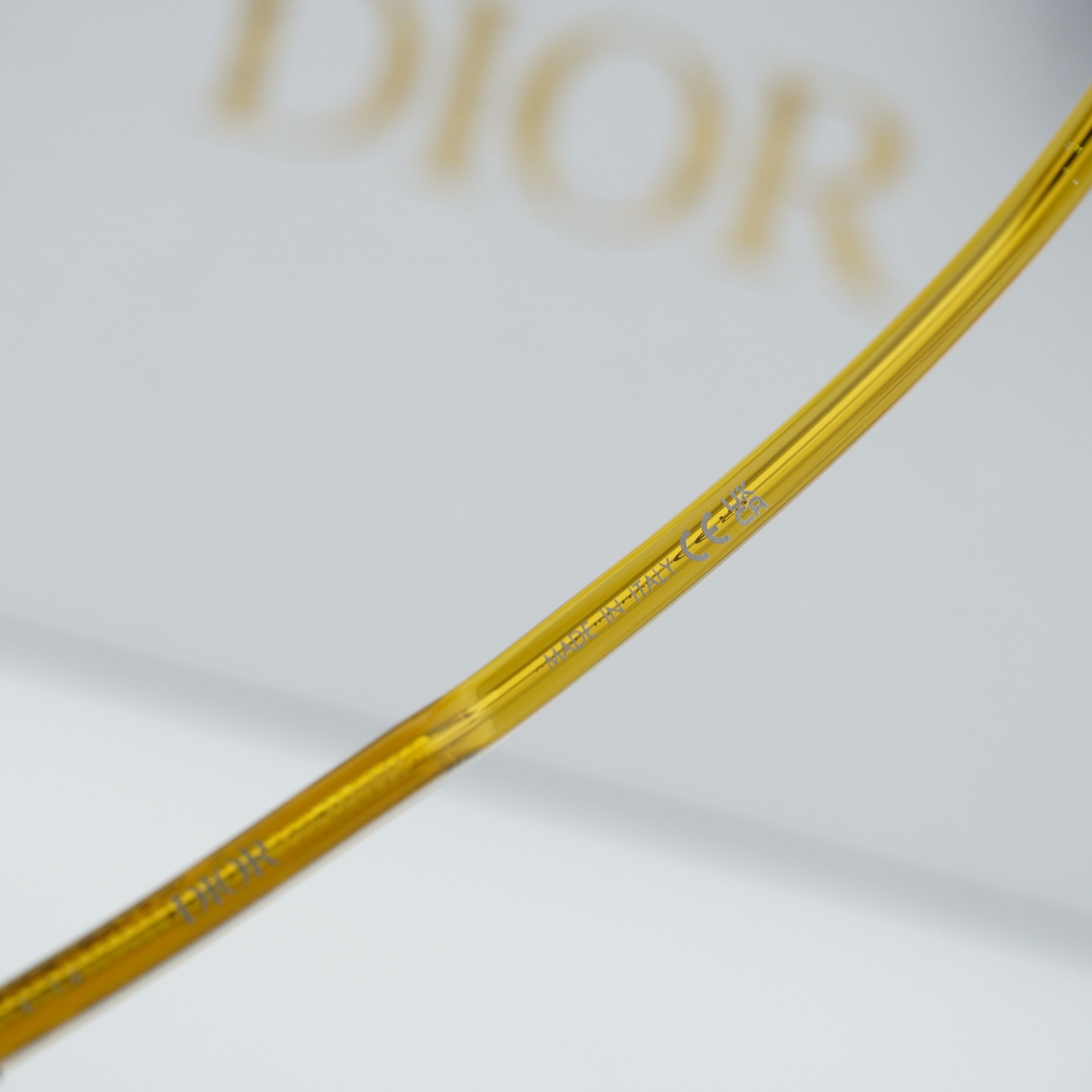 Dior Dior DIORHIGHLIGHT S1I 60B0 Sunglasses Yellow Square Frame Size ONE SIZE - 6 Thumbnail