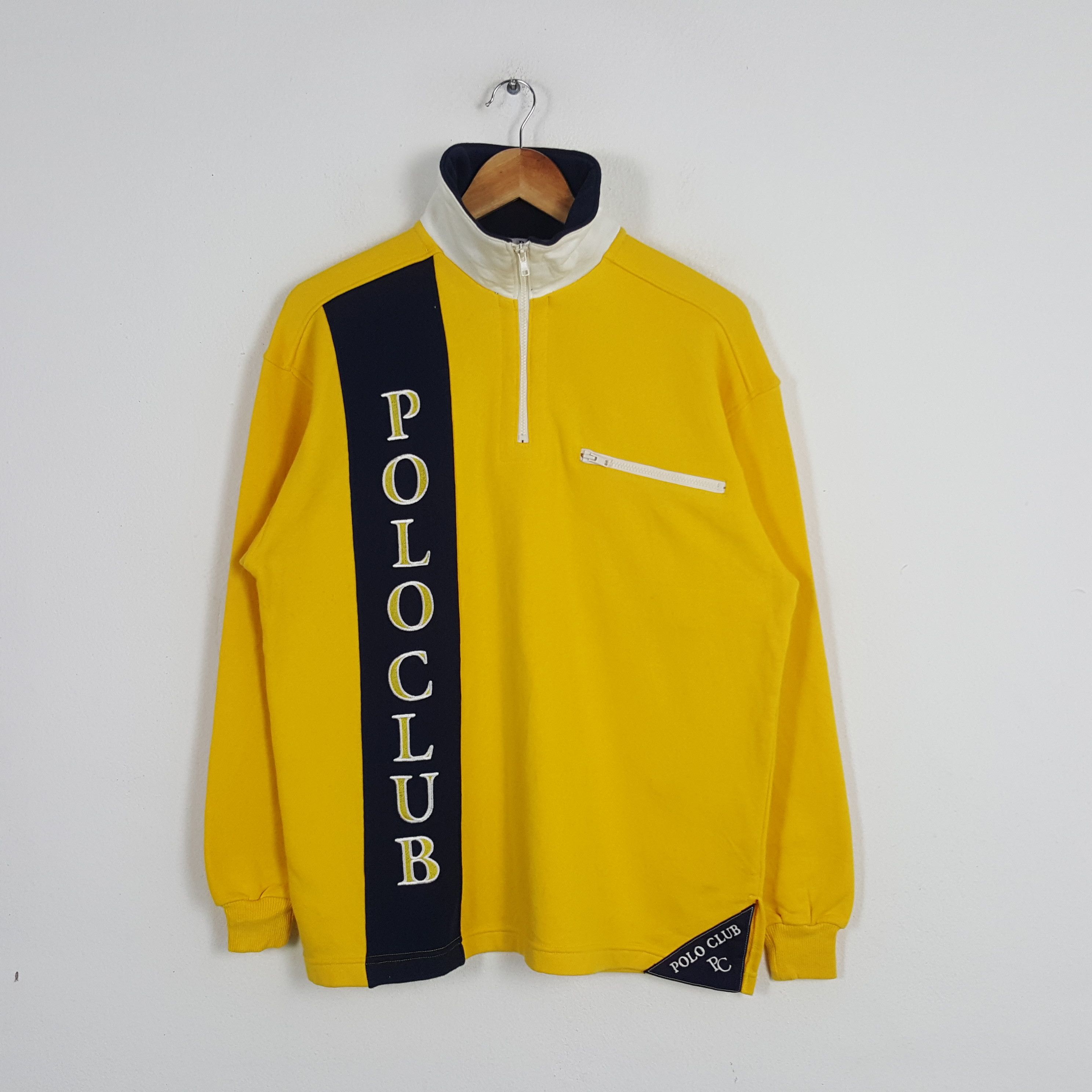 Beverly Hills Polo Club × Vintage Vintage Polo Club American Half Zipper Sweatshirt Size US M / EU 48-50 / 2 - 1 Thumbnail