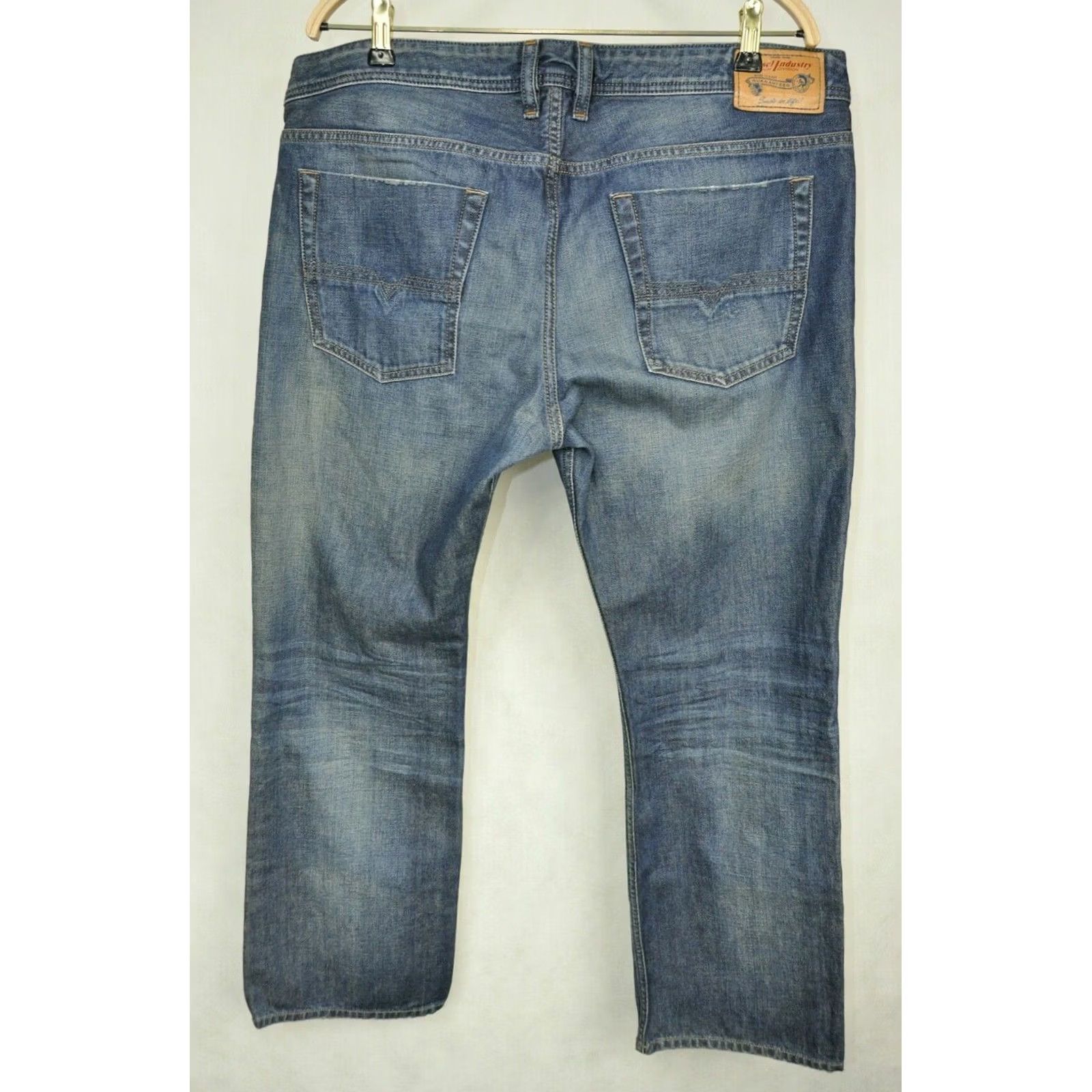 Diesel DIESEL ZATINY Regular-Bootcut Jeans 38W/L30 Men Blue 5-Pocket Denim Cotton Vintage No N/A Size US 38 / EU 54 - 3 Thumbnail