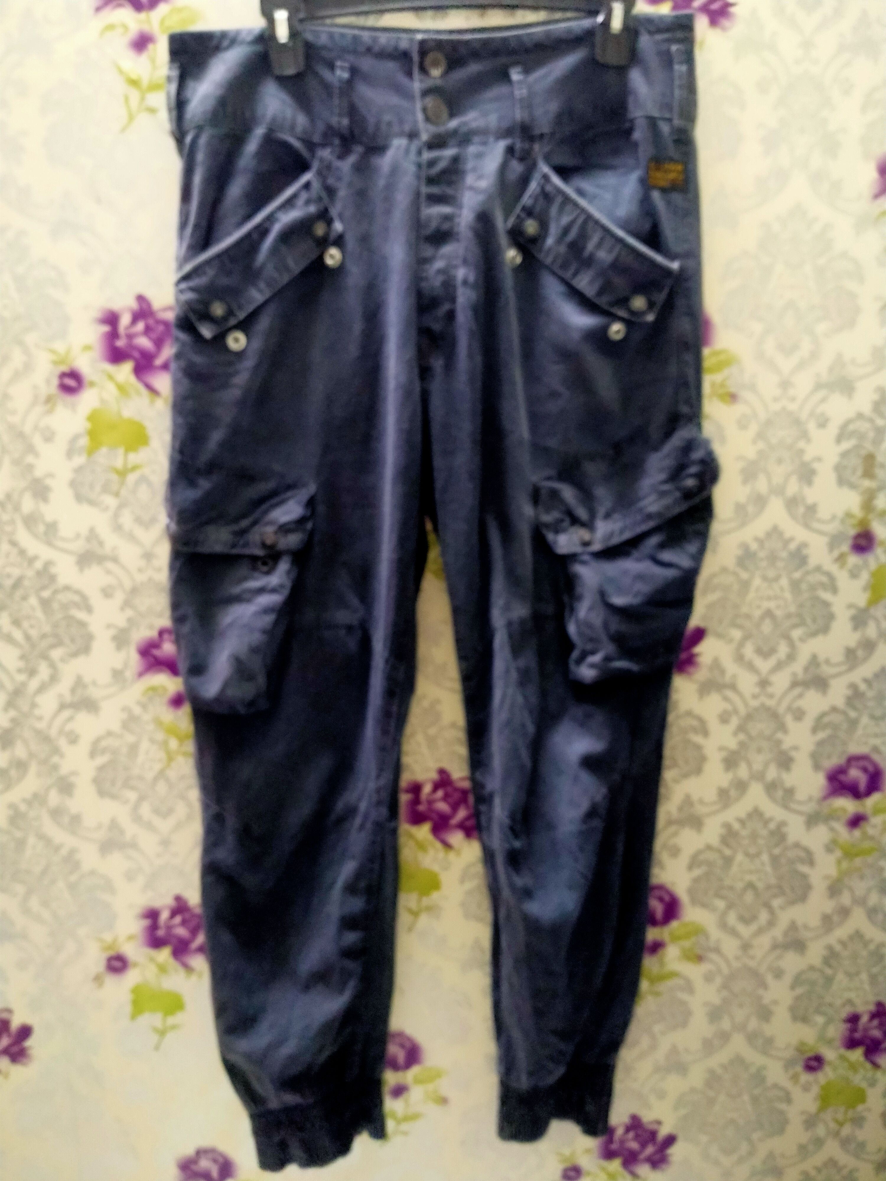 G-Star G start raw denim cargo multi pocket Size US 33 - 2 Thumbnail